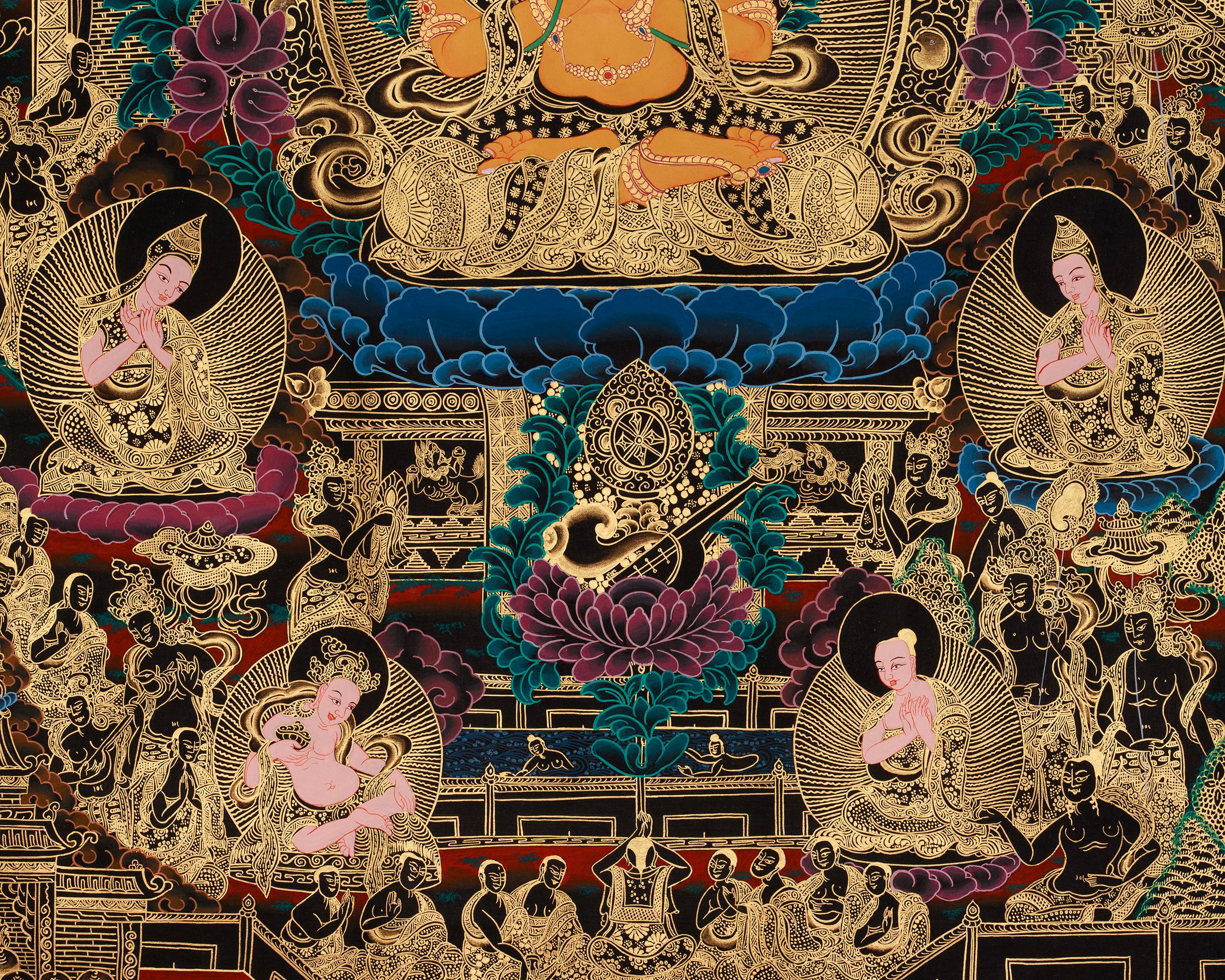Spiritual Thangka of Vajrasattva | Purification Deity