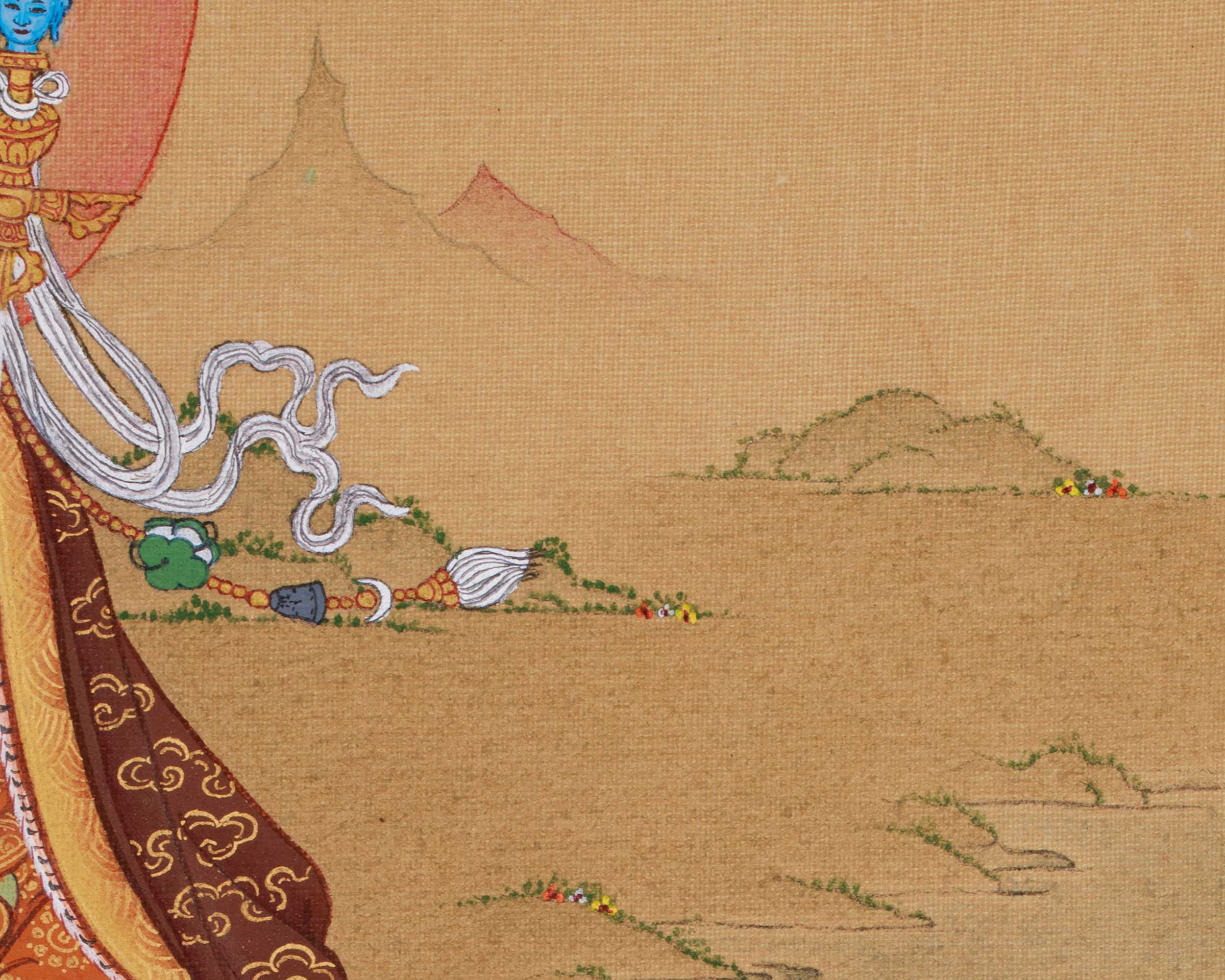 Sacred Lotus Vajra Guru Rinpoche | Tibetan Buddhist Master