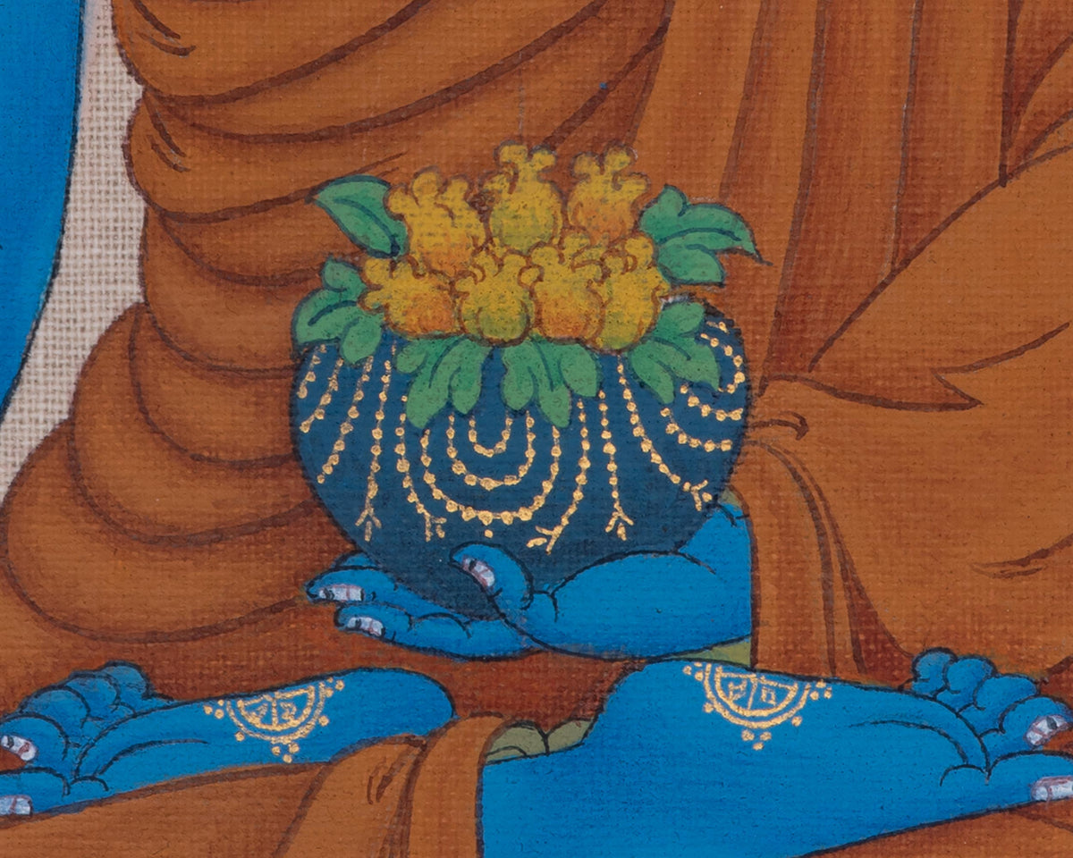 Bhaisajyaguru Art | Medicine Buddha Thangka | Enlightened Master of Healing