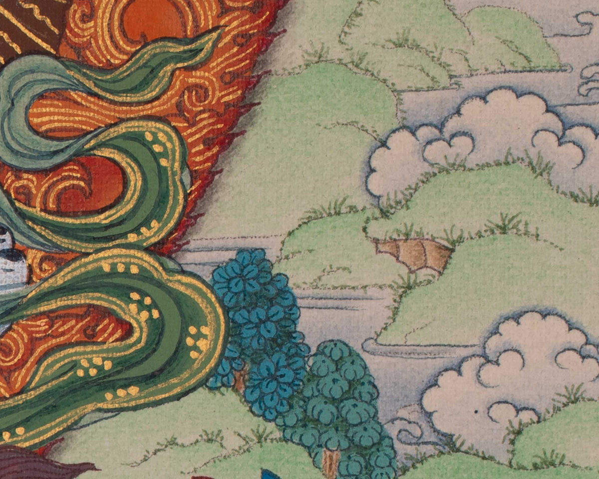 12 Armed Chakrasambhara Thangka | The Supreme Unity Of Bliss And Emptiness