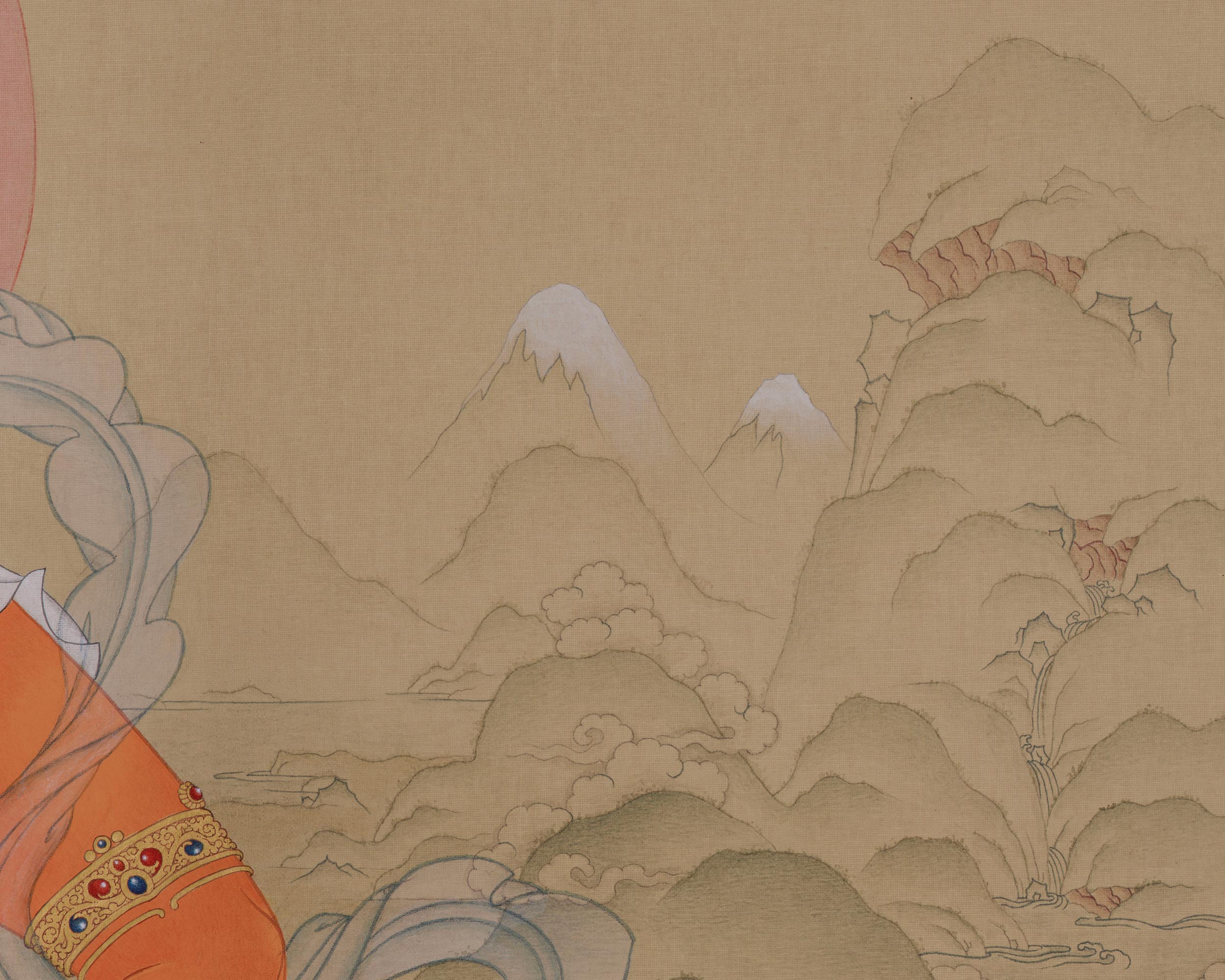 Sacred Dzambhala Prosperity Deity | Vajrayana Abundance Artwork