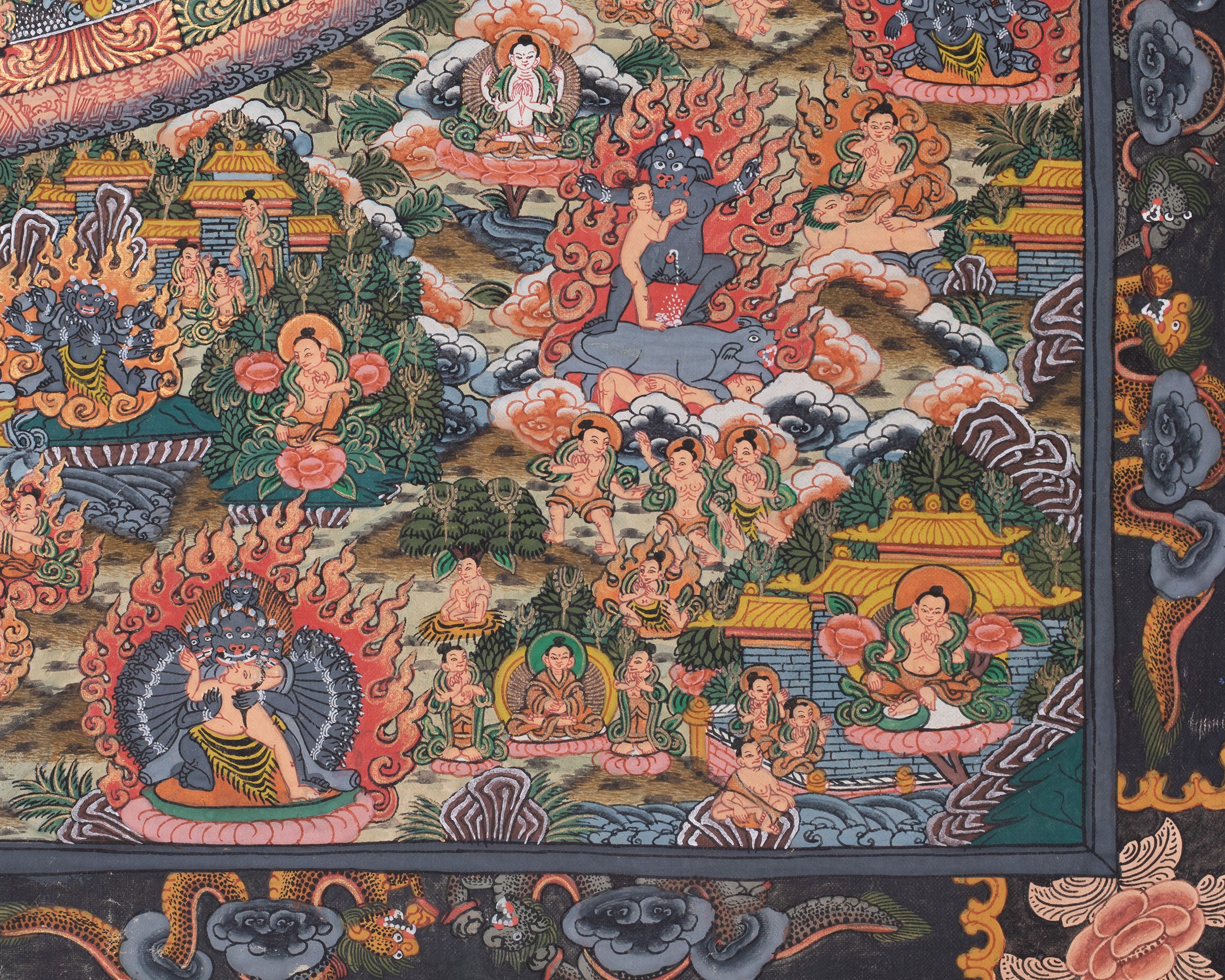 Traditional Buddha Mandala Thangka |Transformative Tibetan Spiritual Art