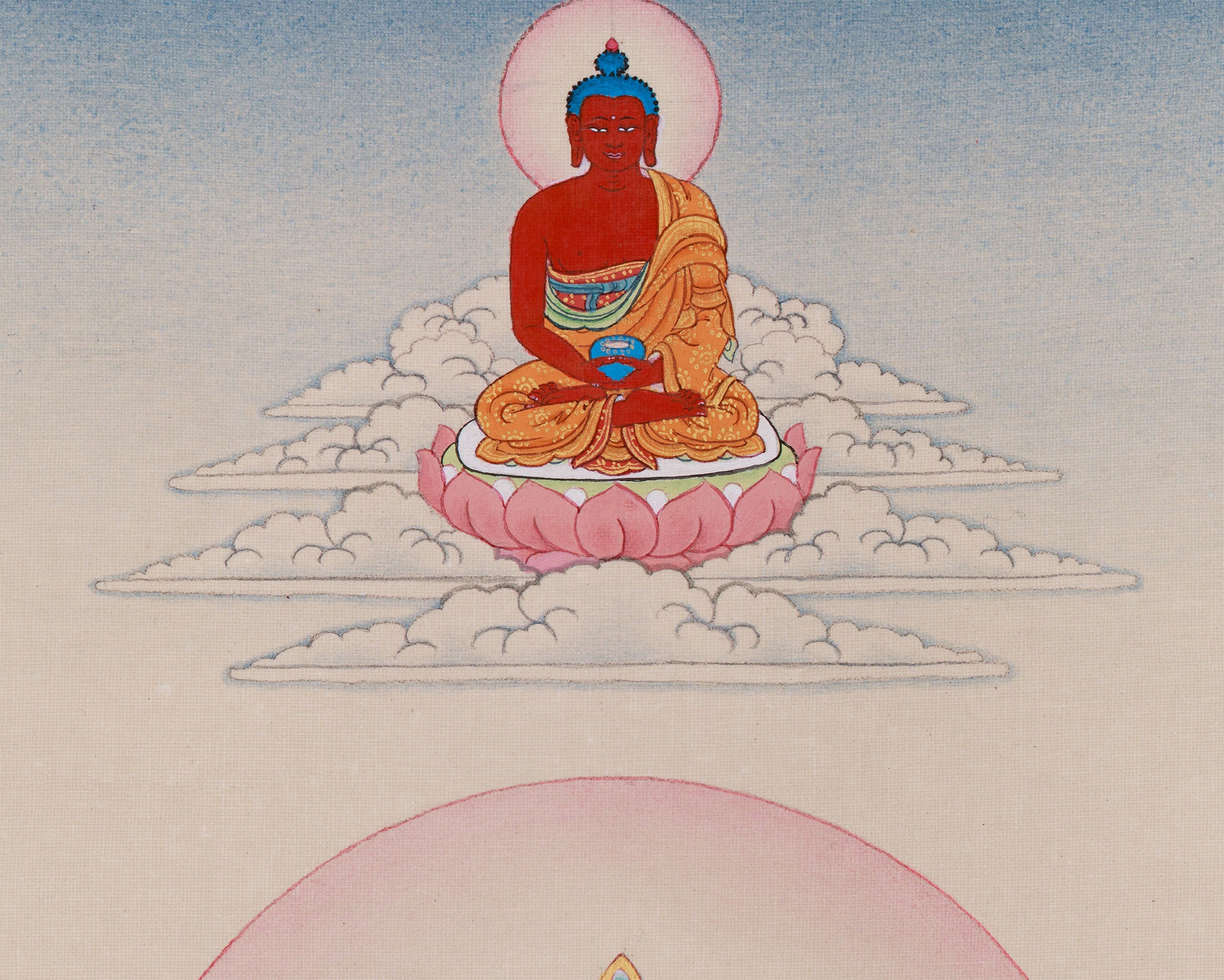Tibetan Bodhisattva Four Armed Chenrezig | Buddha of Compassion