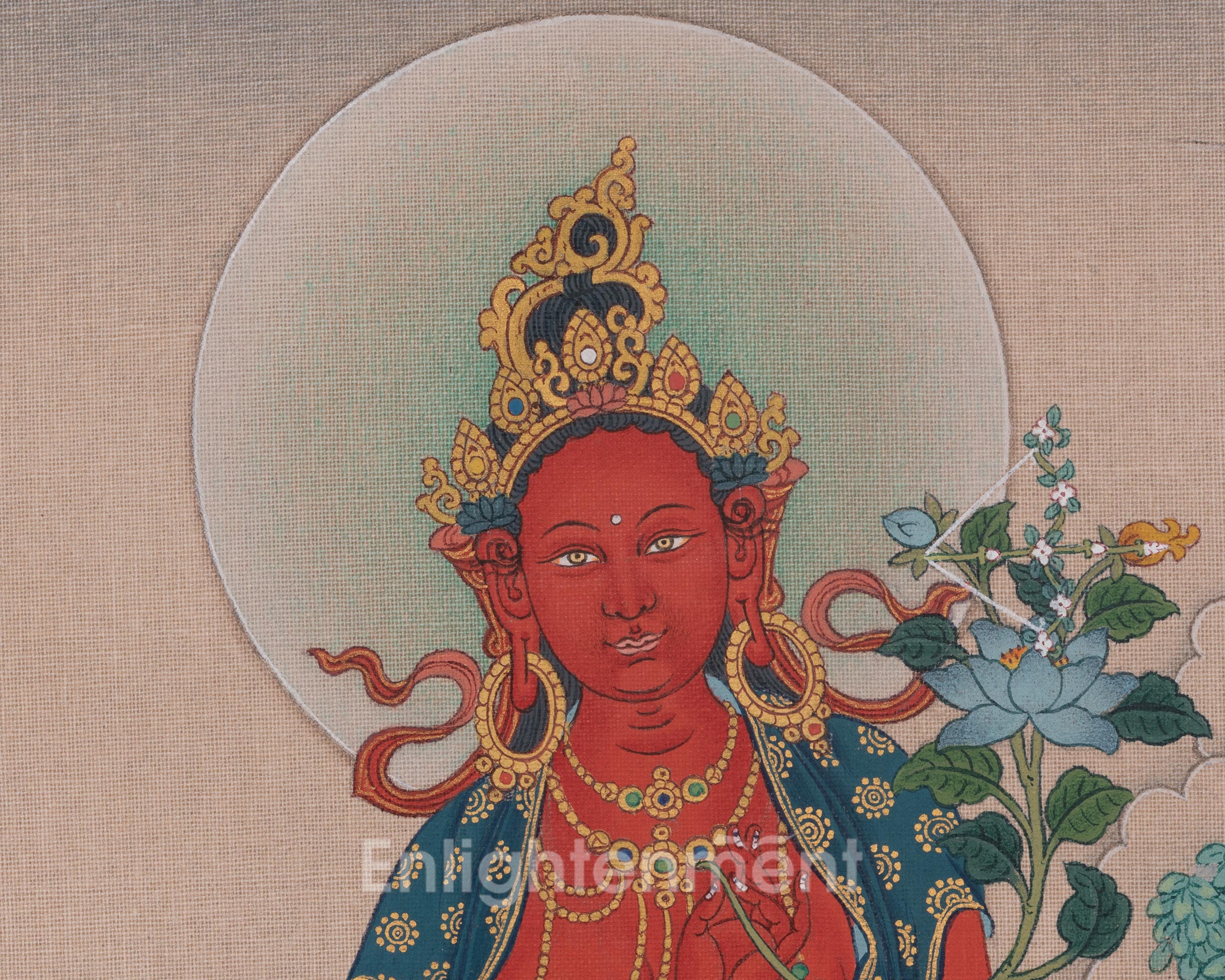 Red Tara Buddhist Art | Embodies The Power of Magnetization, and Transformation