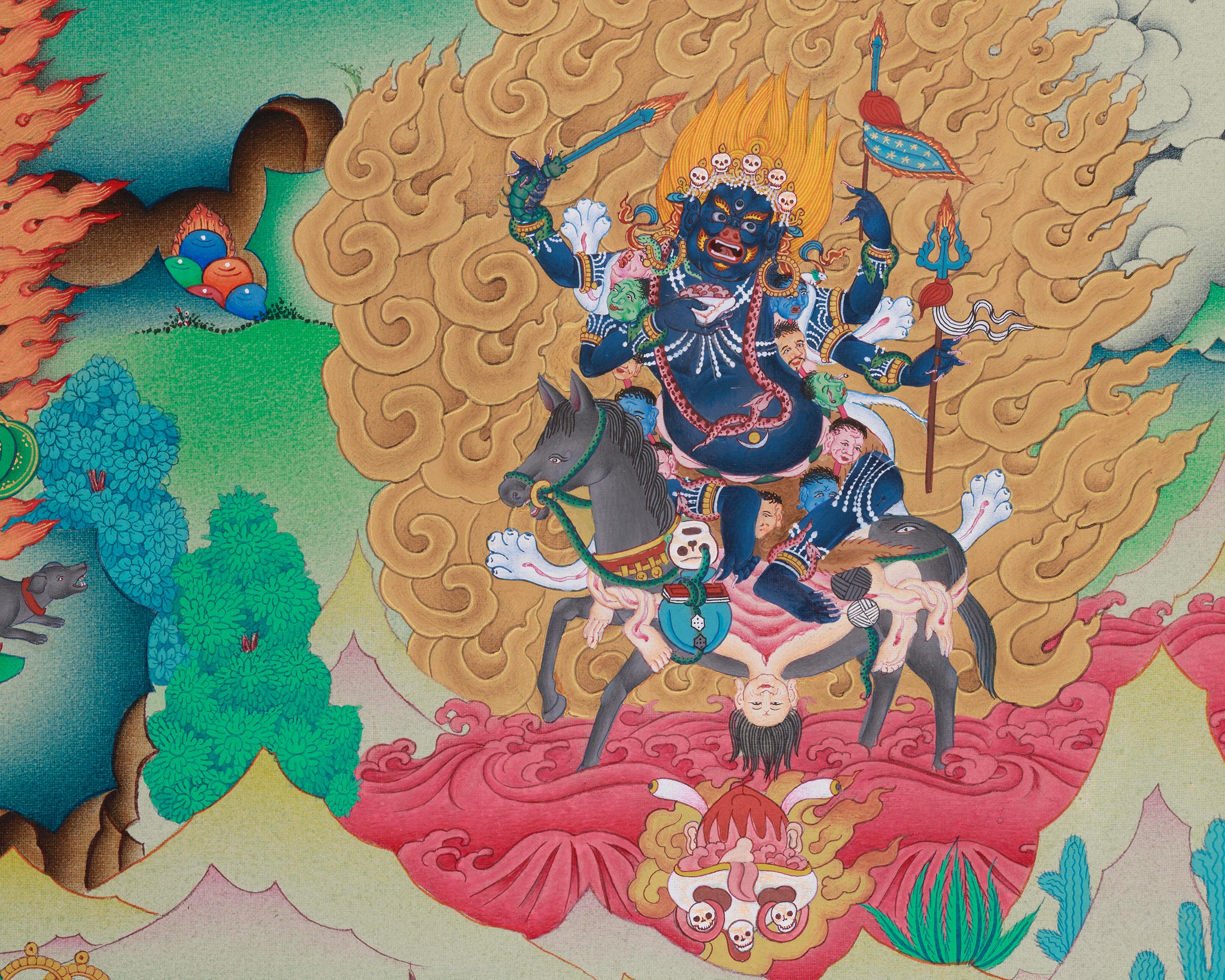 Authentic Hevajra Thangka | Symbol of Enlightened Union, Wisdom & Transformation