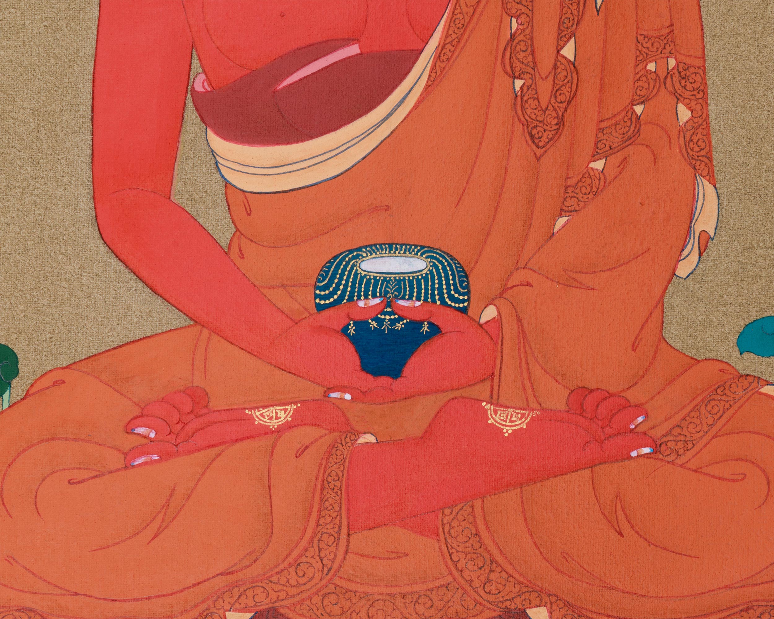 Meditation Amitabha Buddha Thangka | The Buddha of Infinite Light for Inner Harmony