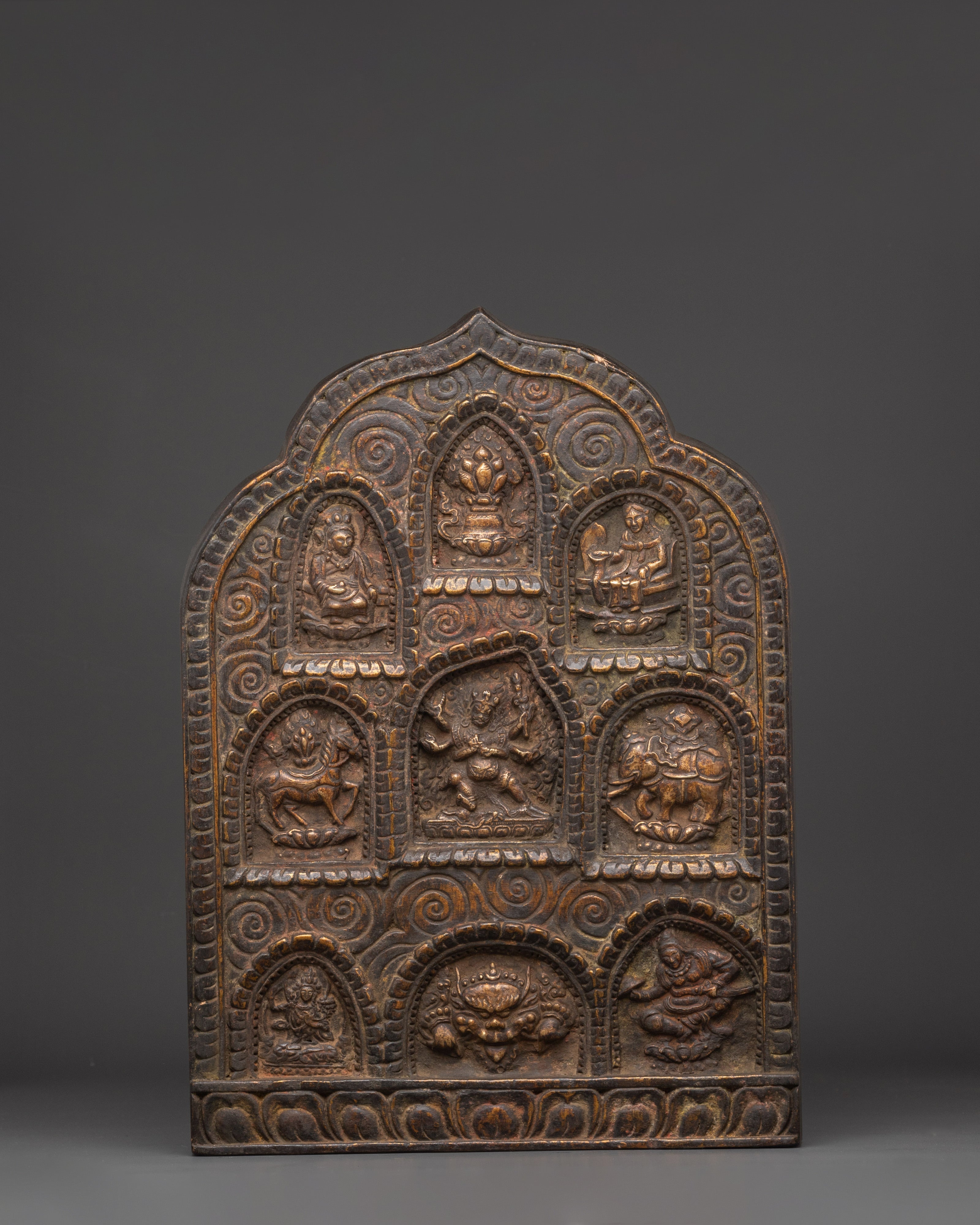 Handcrafted Buddhist Deities Plaque