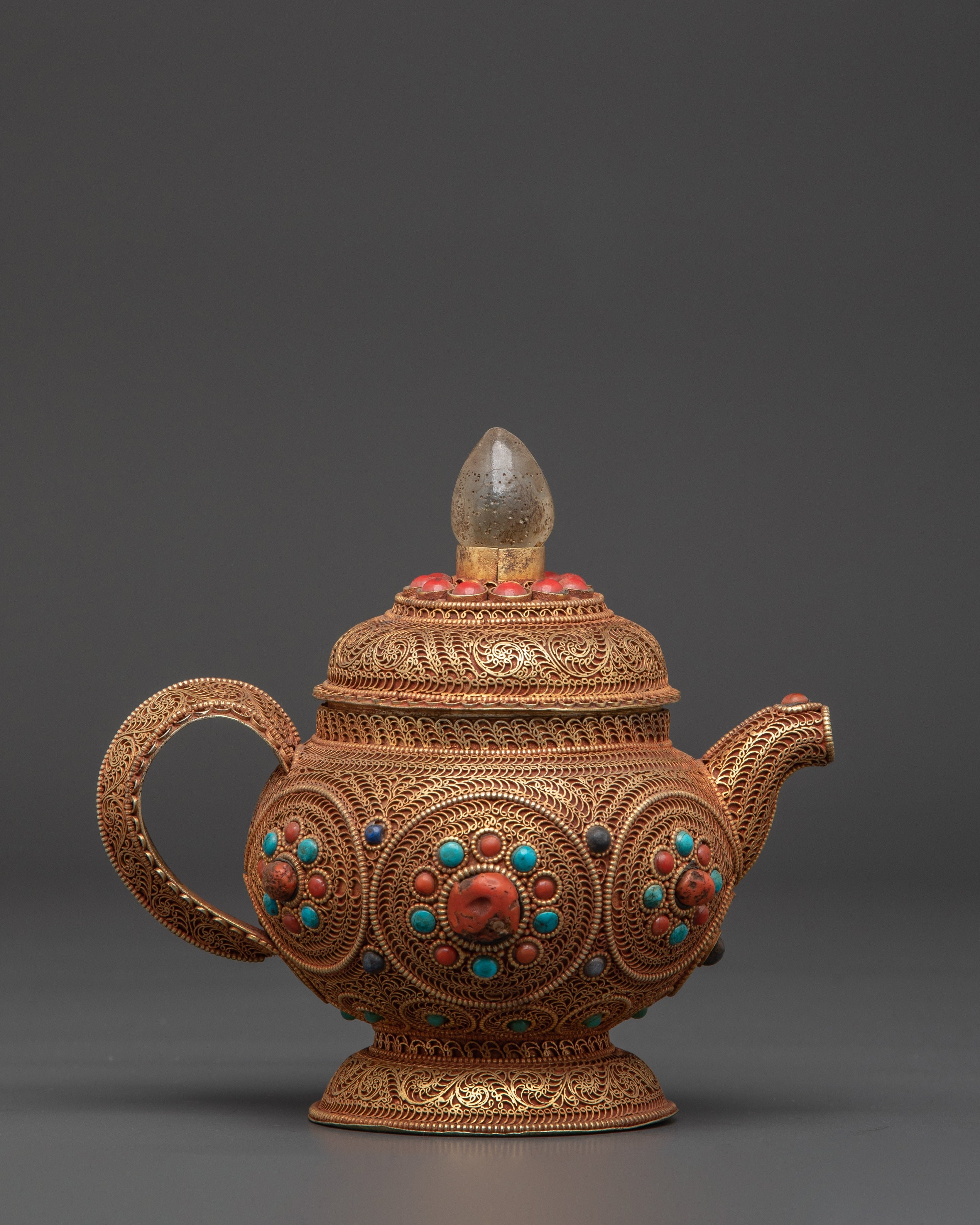 Sacred Buddhist Teapot | Tibetan Ritual Vessel