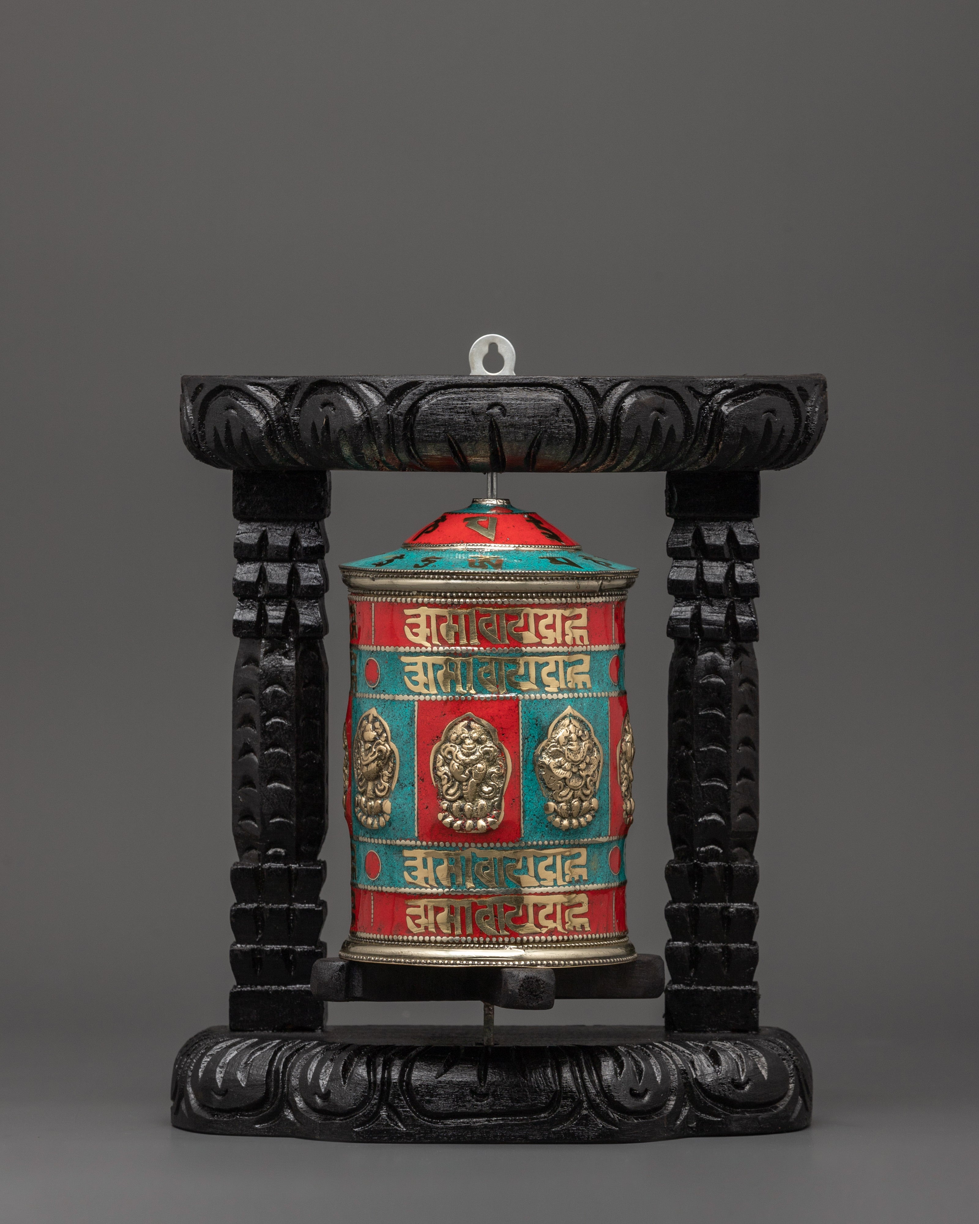 Prayer Wheel with Turquoise