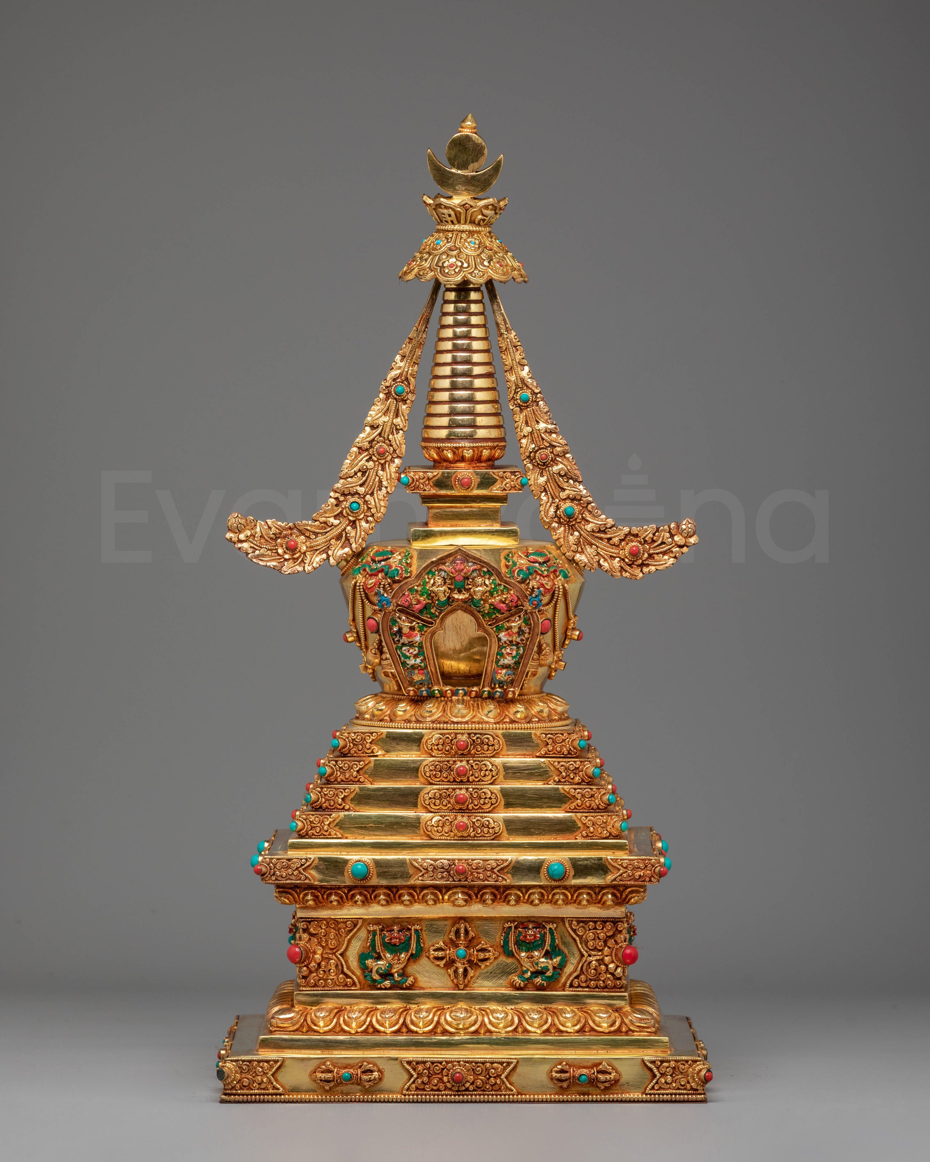 Golden Stupa for Ritual Use