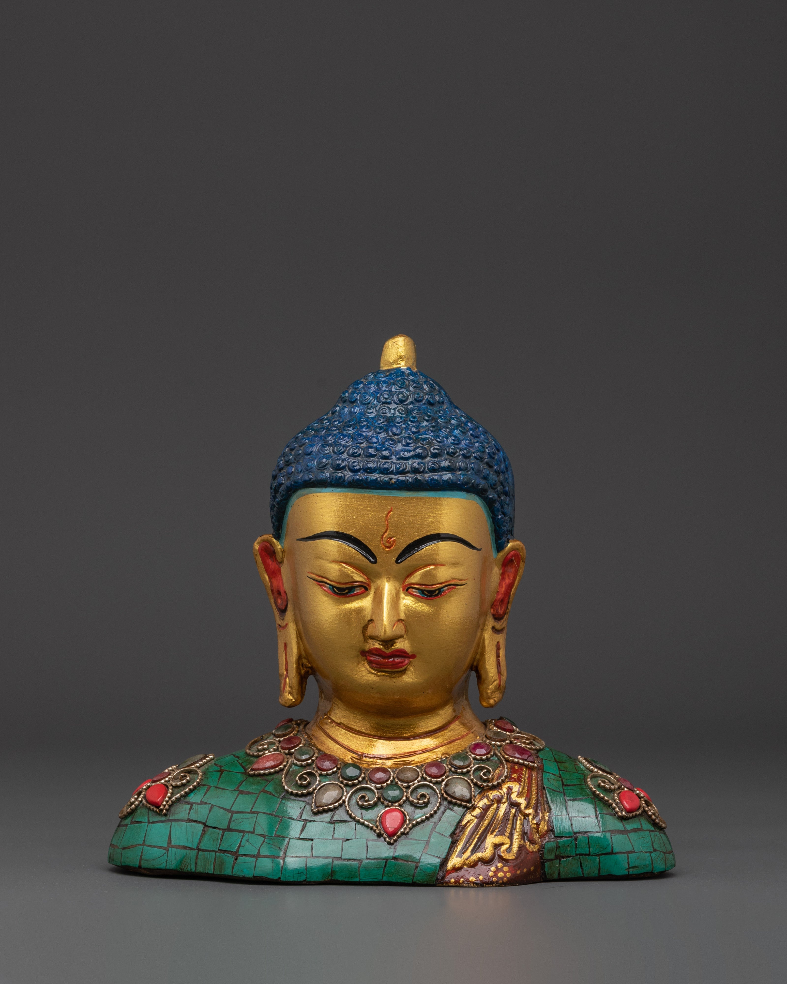 Handcrafted Buddha Head Sculpture | Buddhist Home Decor