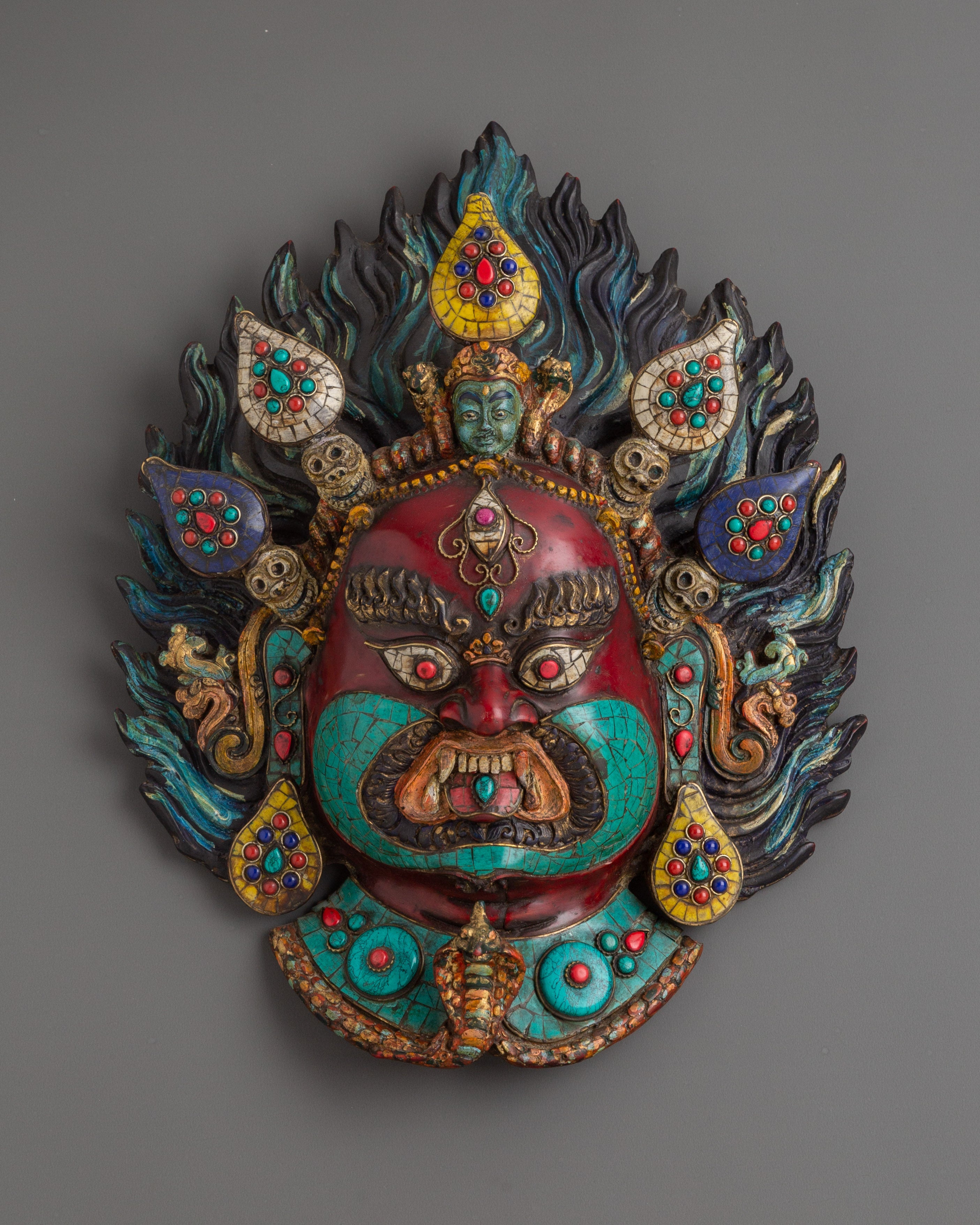 Nepalese tribal wall hanging mask