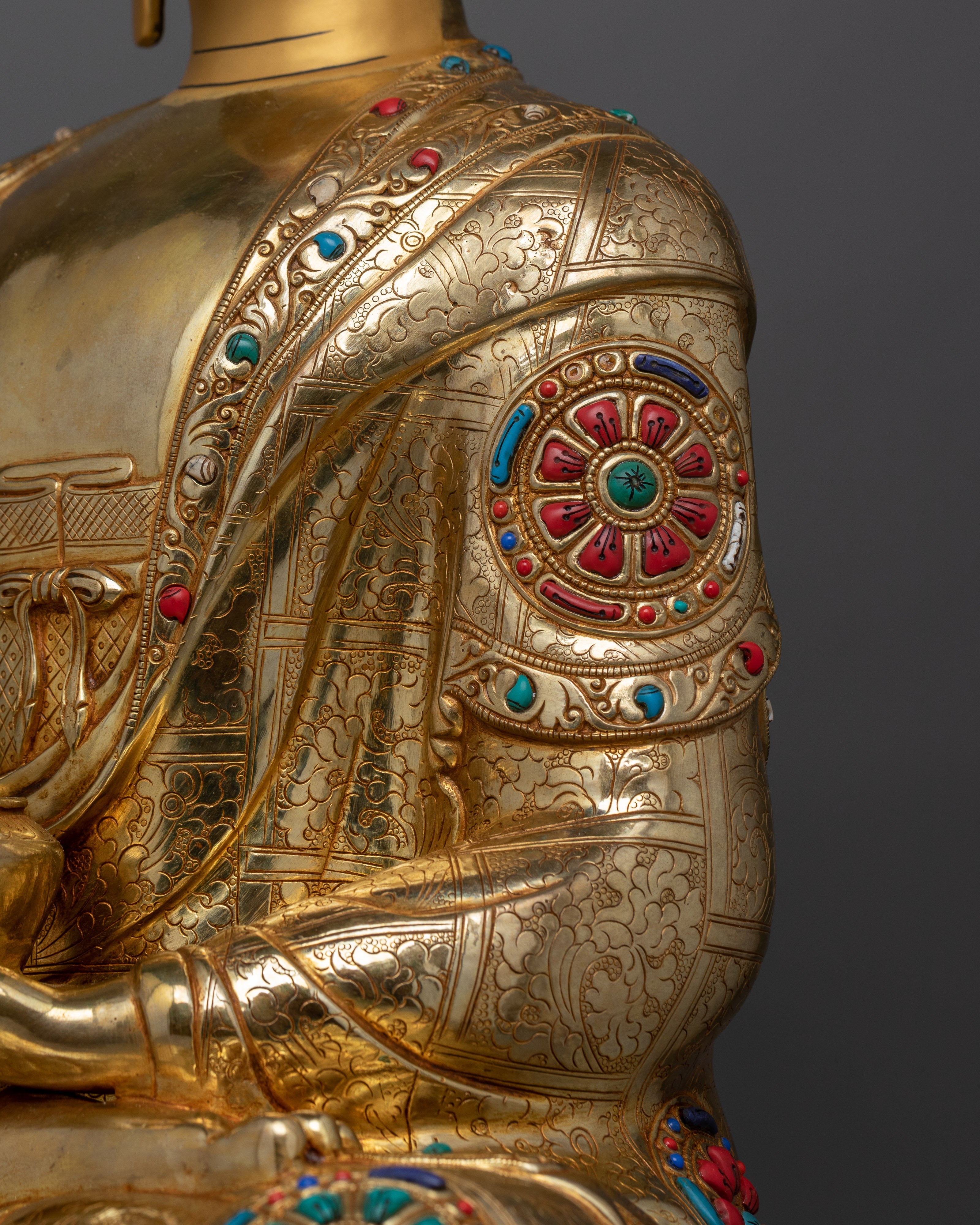 The Historical Buddha of the Shakya clan Shakyamuni | Sacred Buddhist Shrine Decor