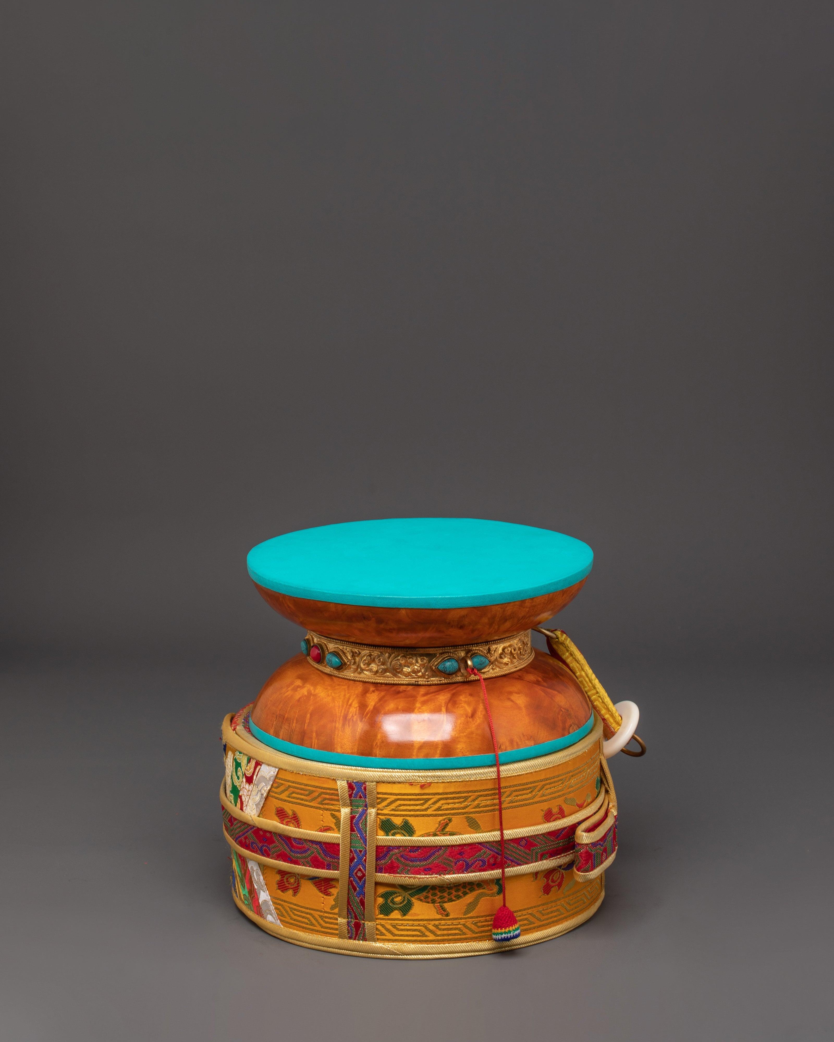 Traditional Tibetan Ritual Damaru | Handcrafted Damaru for Puja & Meditation