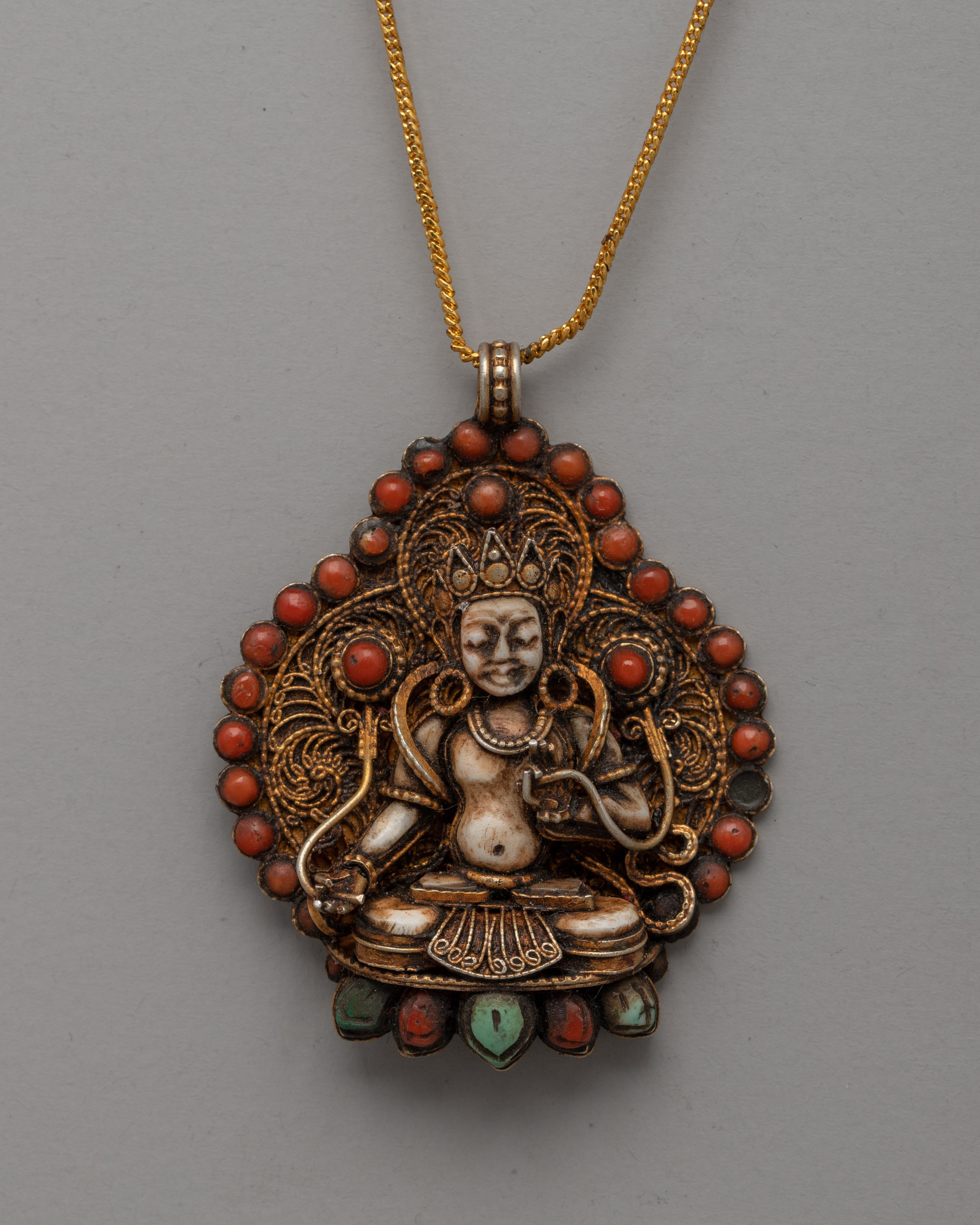 Gold-Plated Filigree Locket