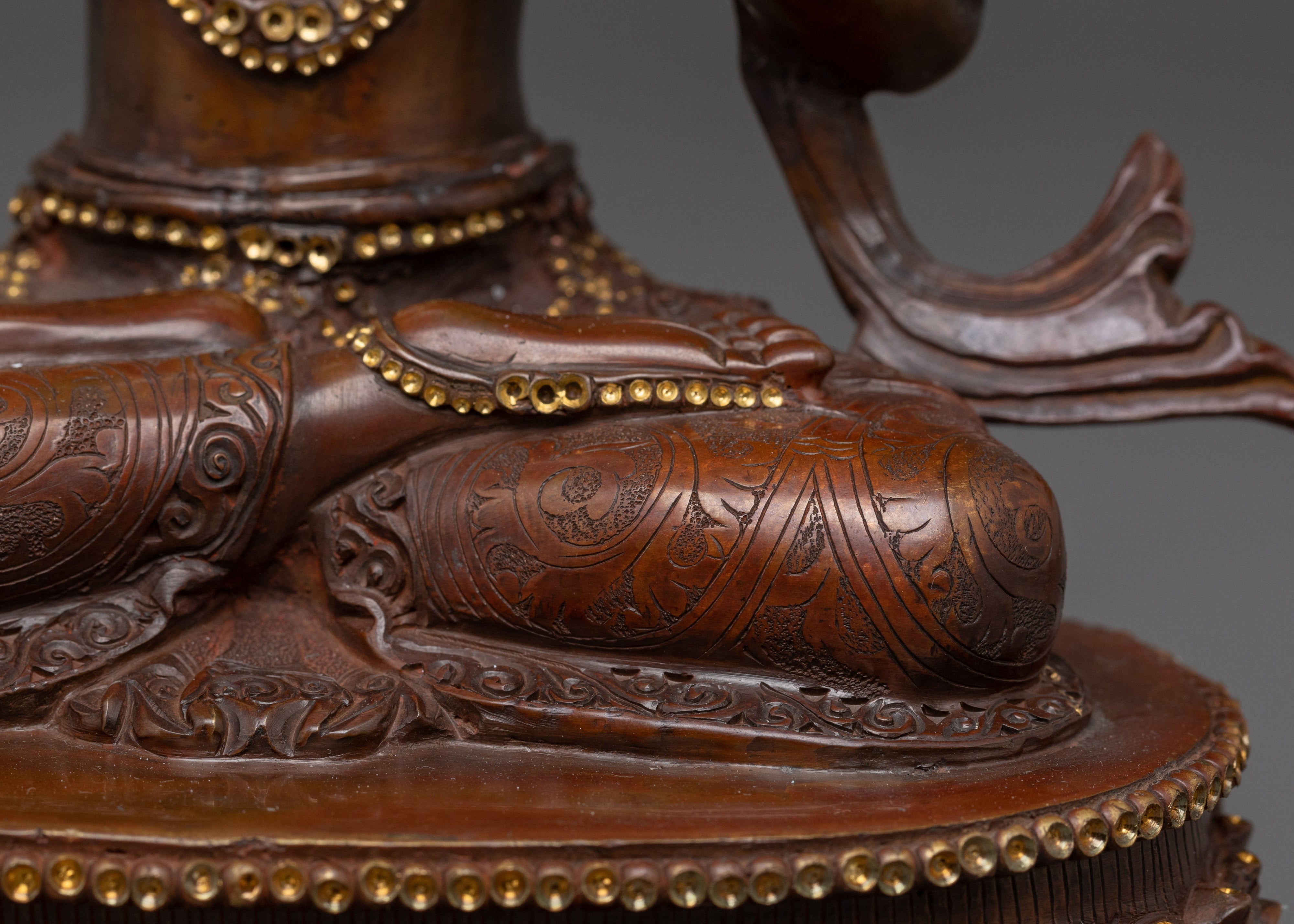 Manjushri Oxidized Copper Buddhist Deity | Buddhist Bodhisattva of Wisdom