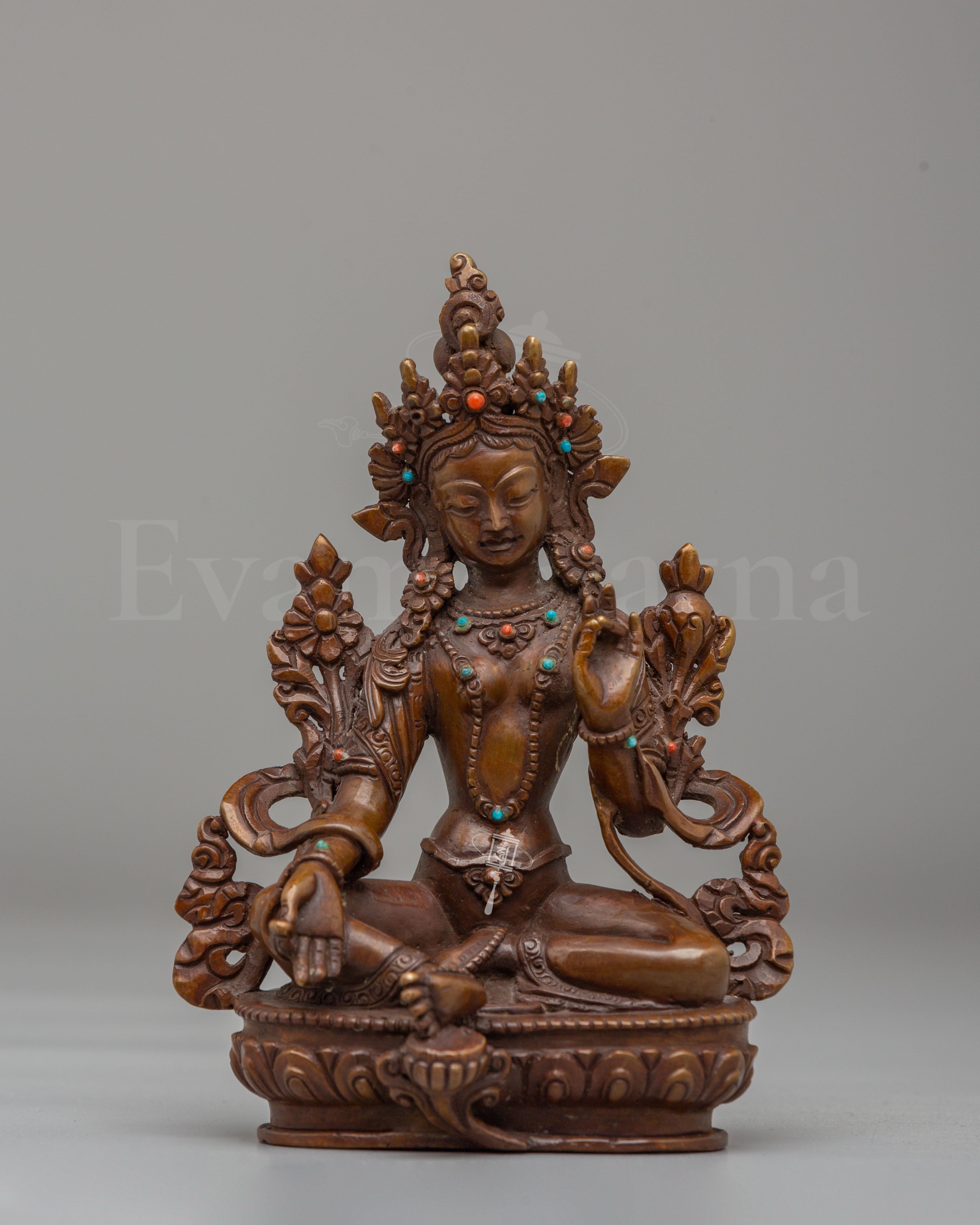 Green Tara Buddhist Altar Statue