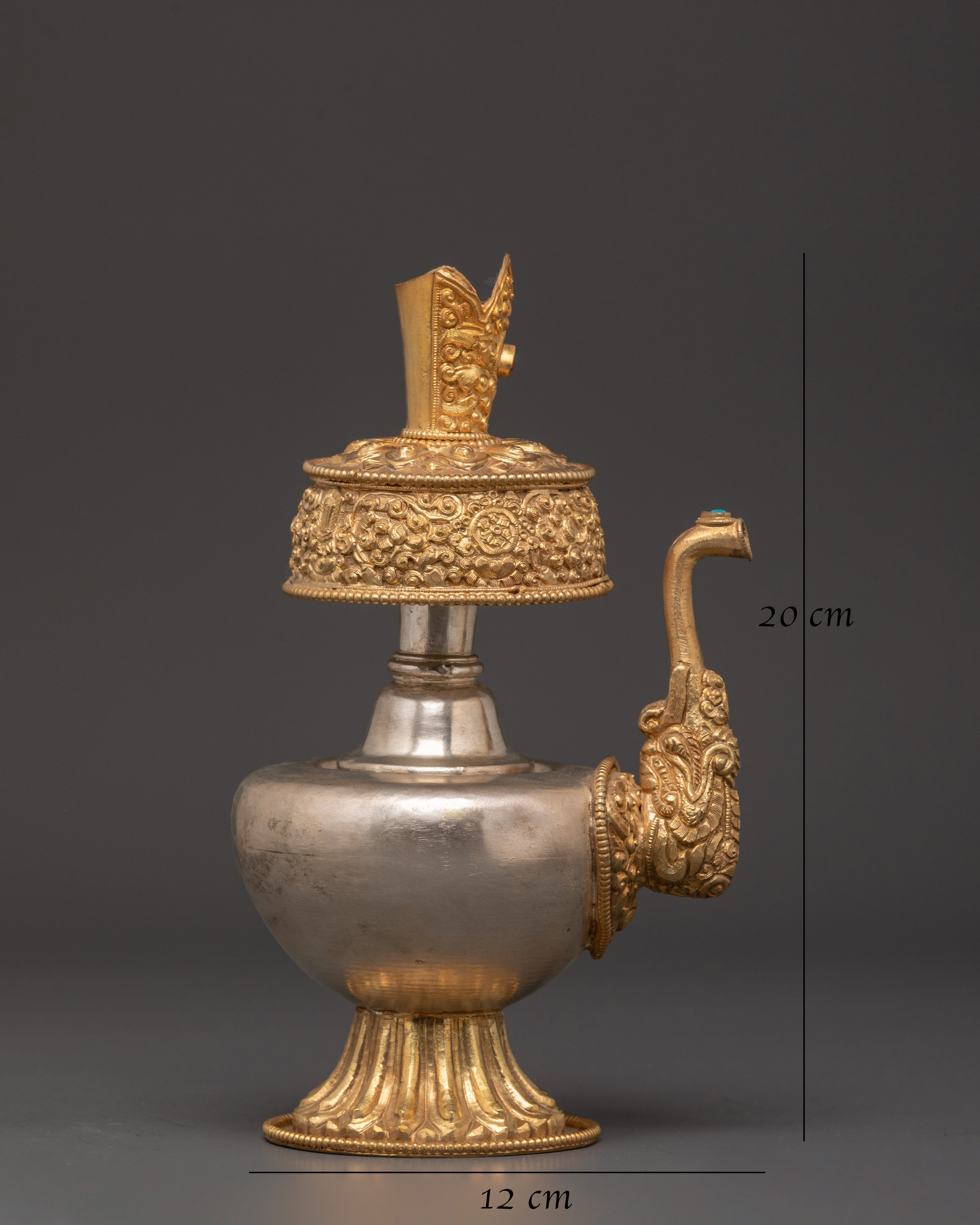 Tibetan Copper Bumba Vessel | Handcrafted Sacred Ritual Water Pot