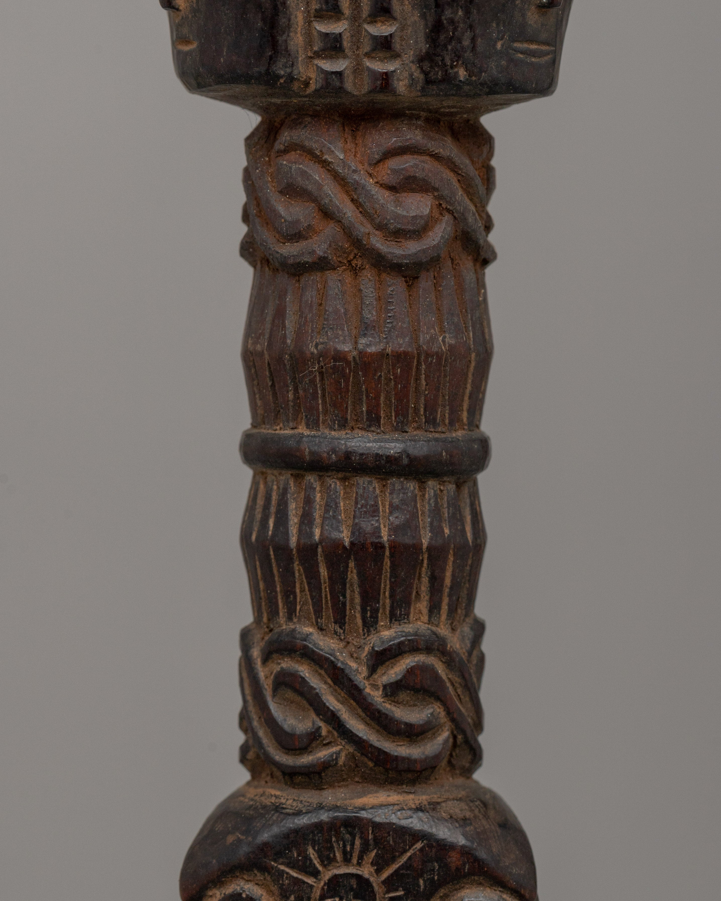 Sacred wooden Phurba dagger | Tantric Protection Tool