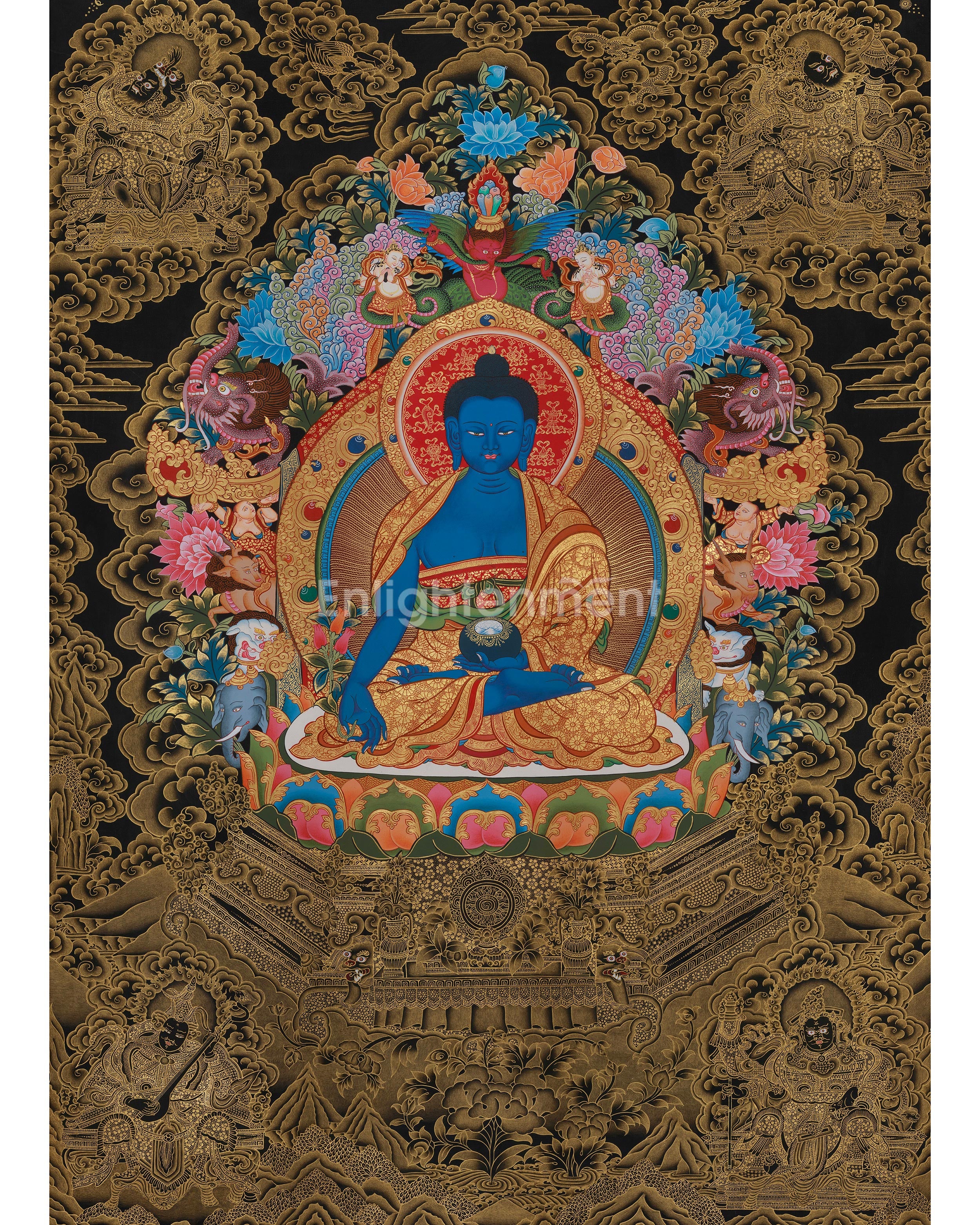 A Rare Collectable Artwork of Medicine Buddha