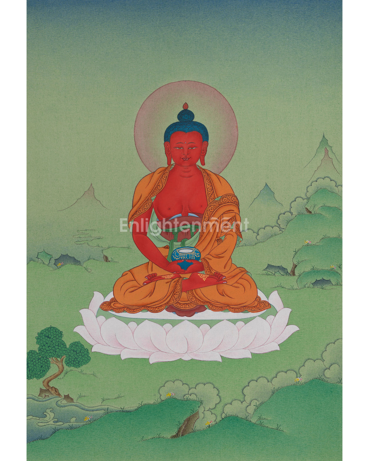 Amitabha Buddha Himalayan Thangka