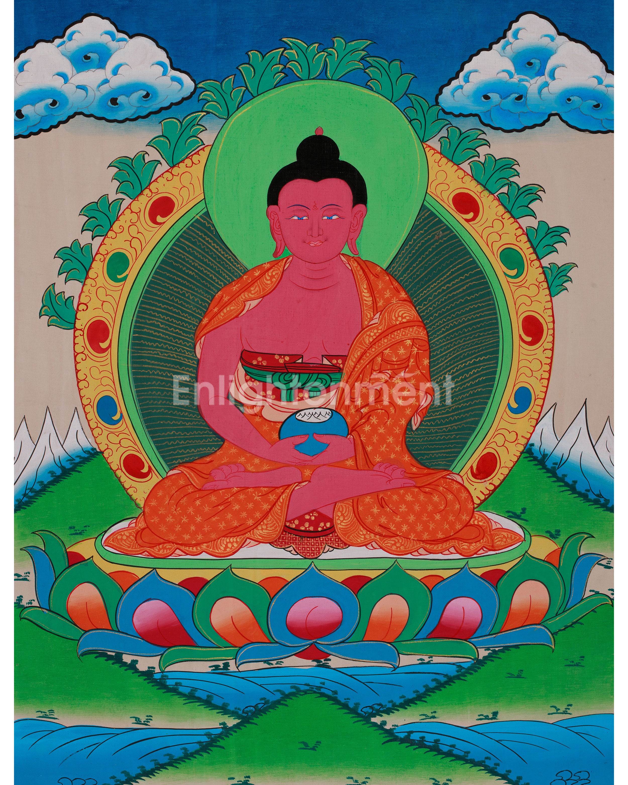 Amitabha, Red Buddha Thangka