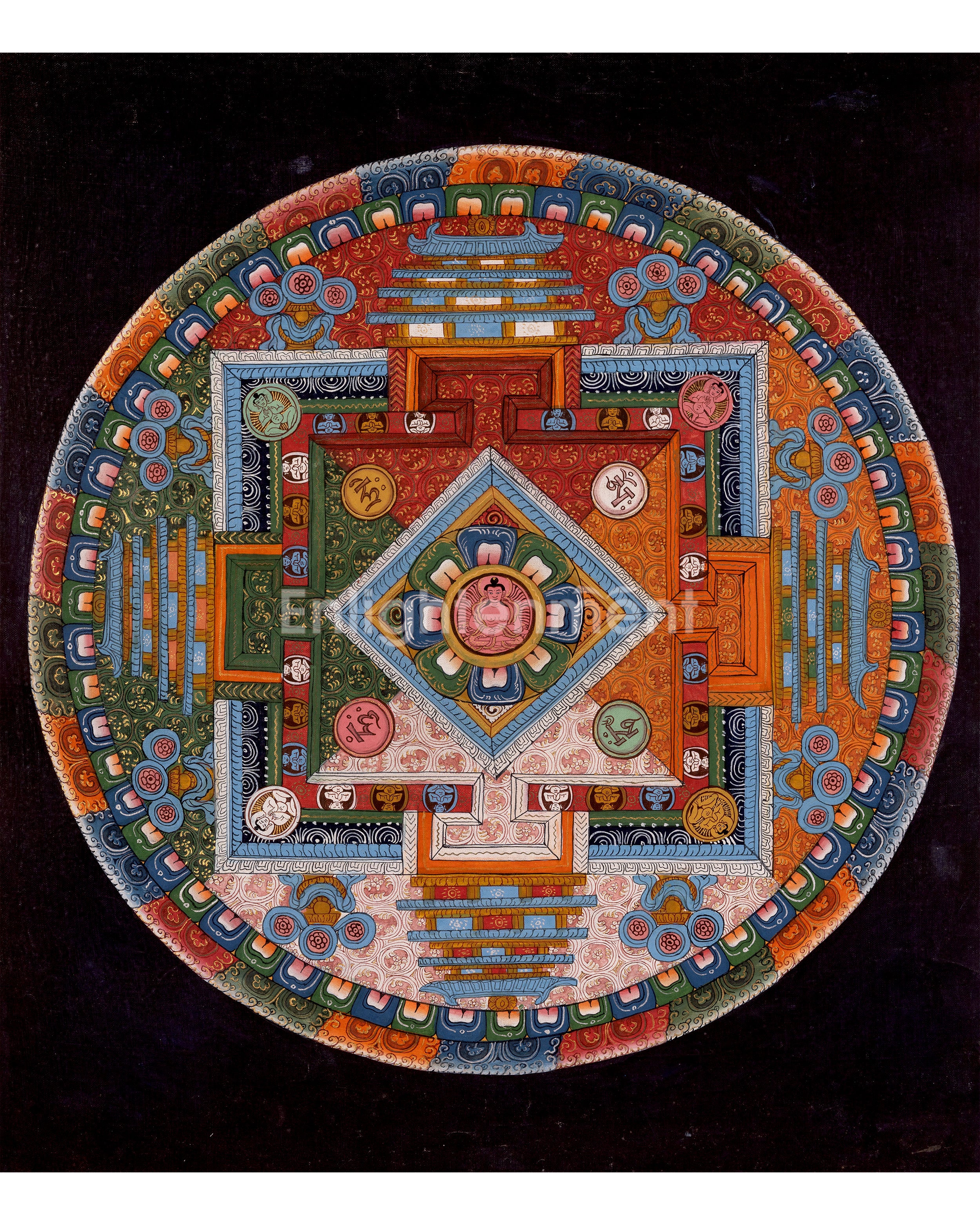 Amitayus Buddha Mandala Thangka