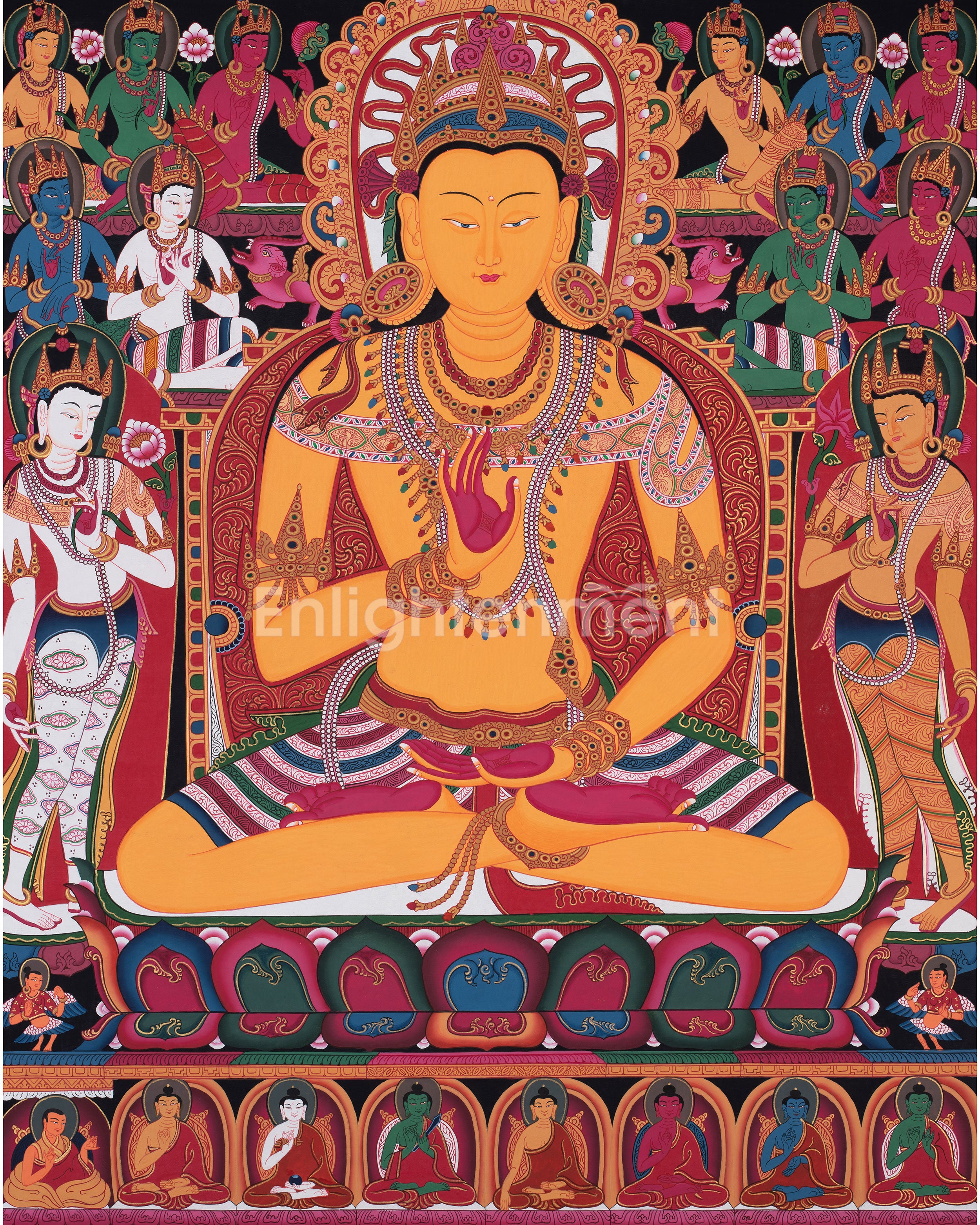 Amoghasiddhi Buddha Thangka