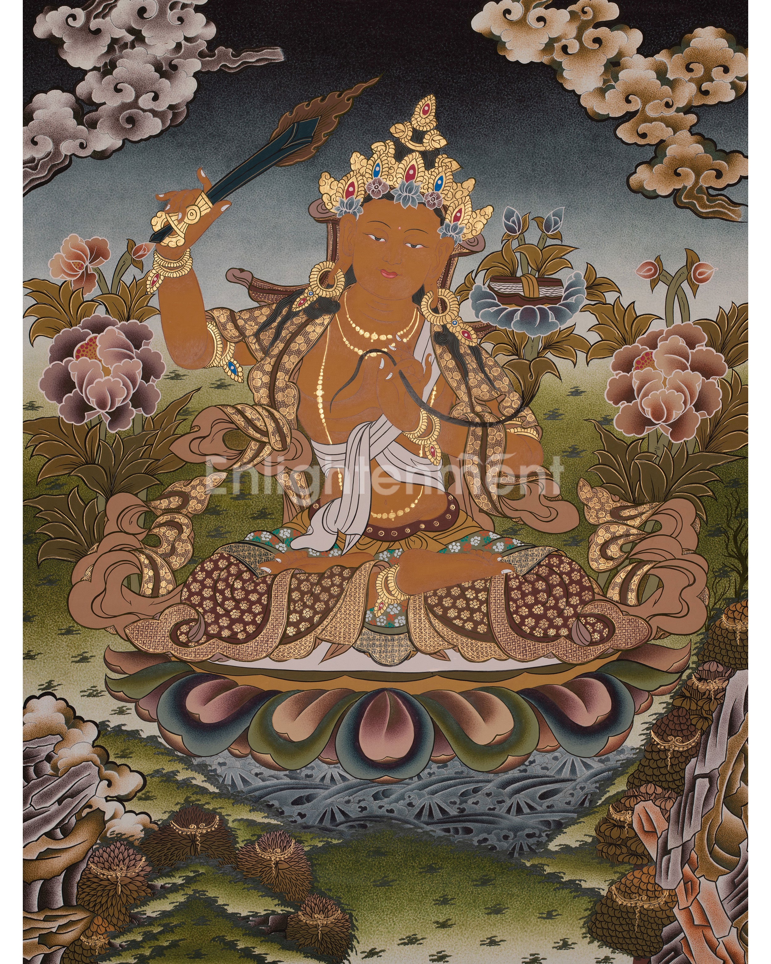 Arya Bodhisattva Manjushri Thanka