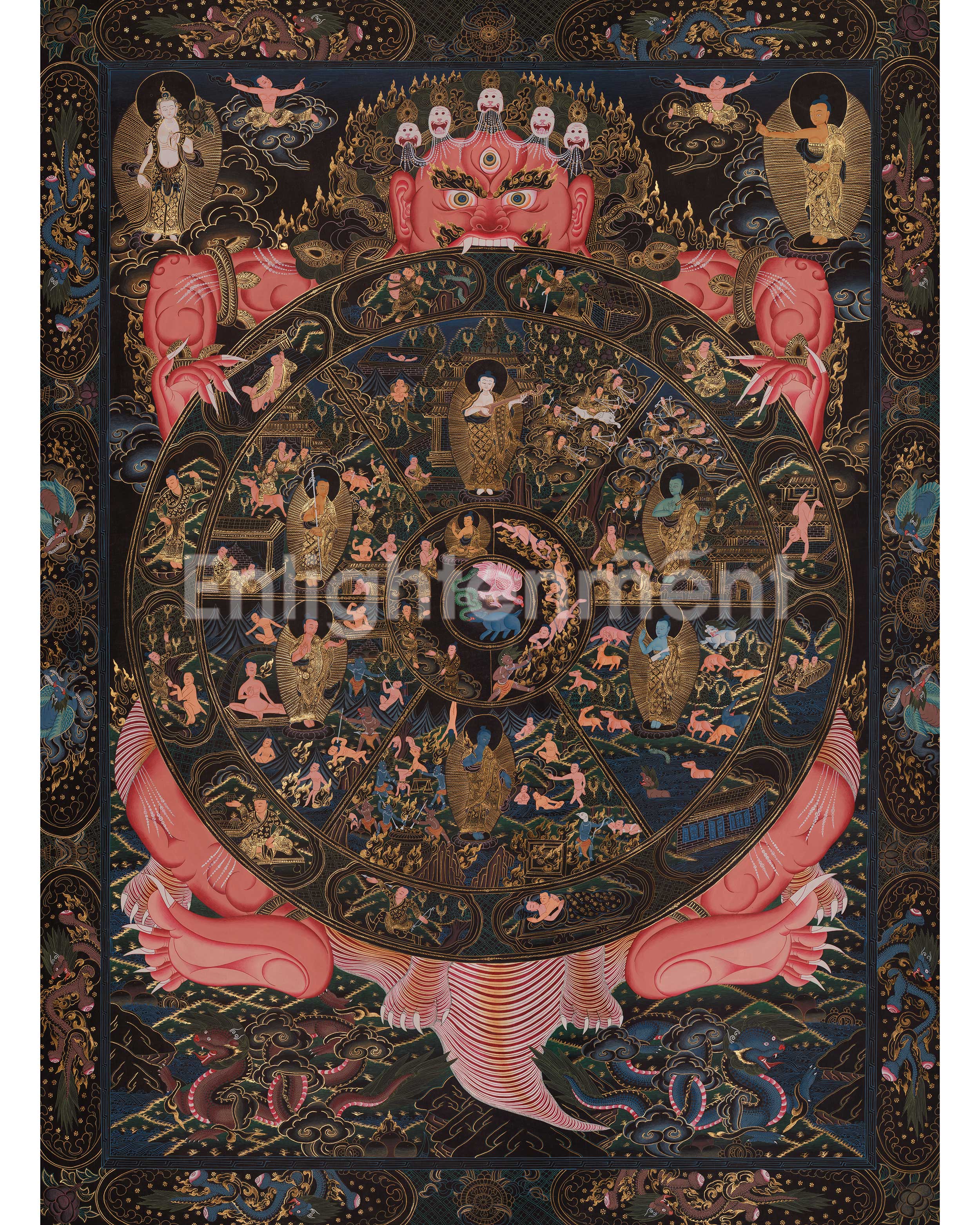 Authentic Wheel of Life Art