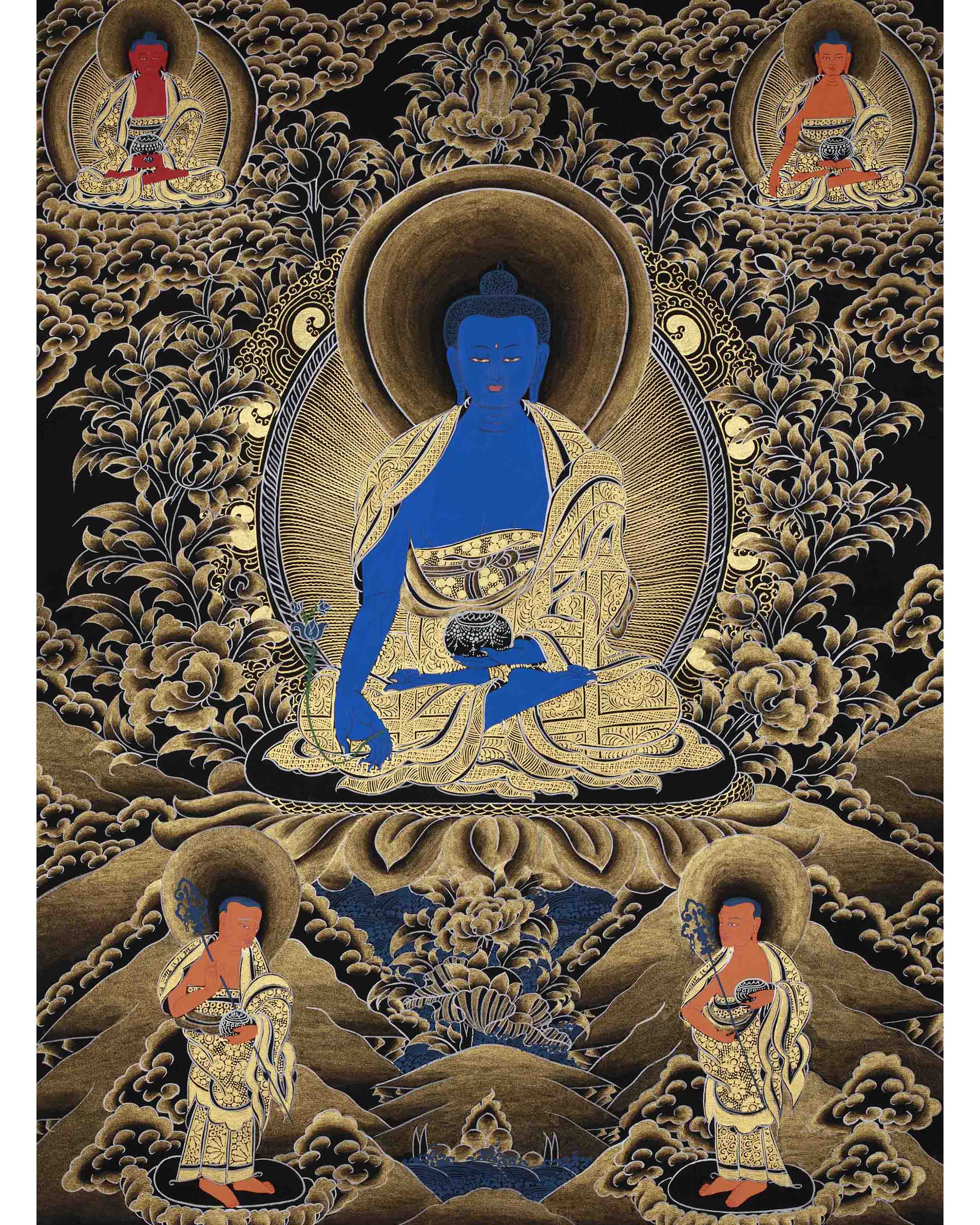 Blue Medicine Buddha Thangka