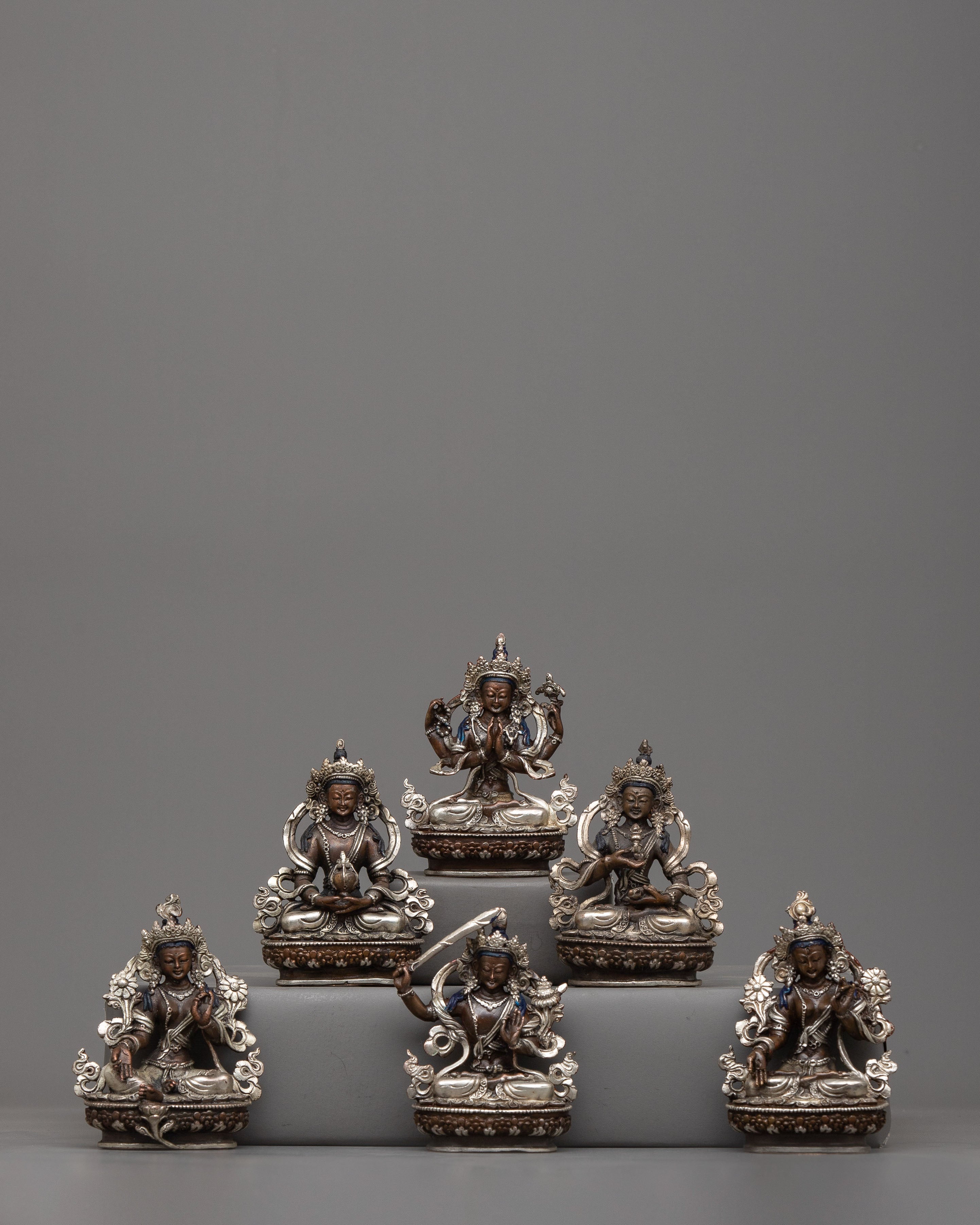 Machine Made Bodhisattva Statues Set