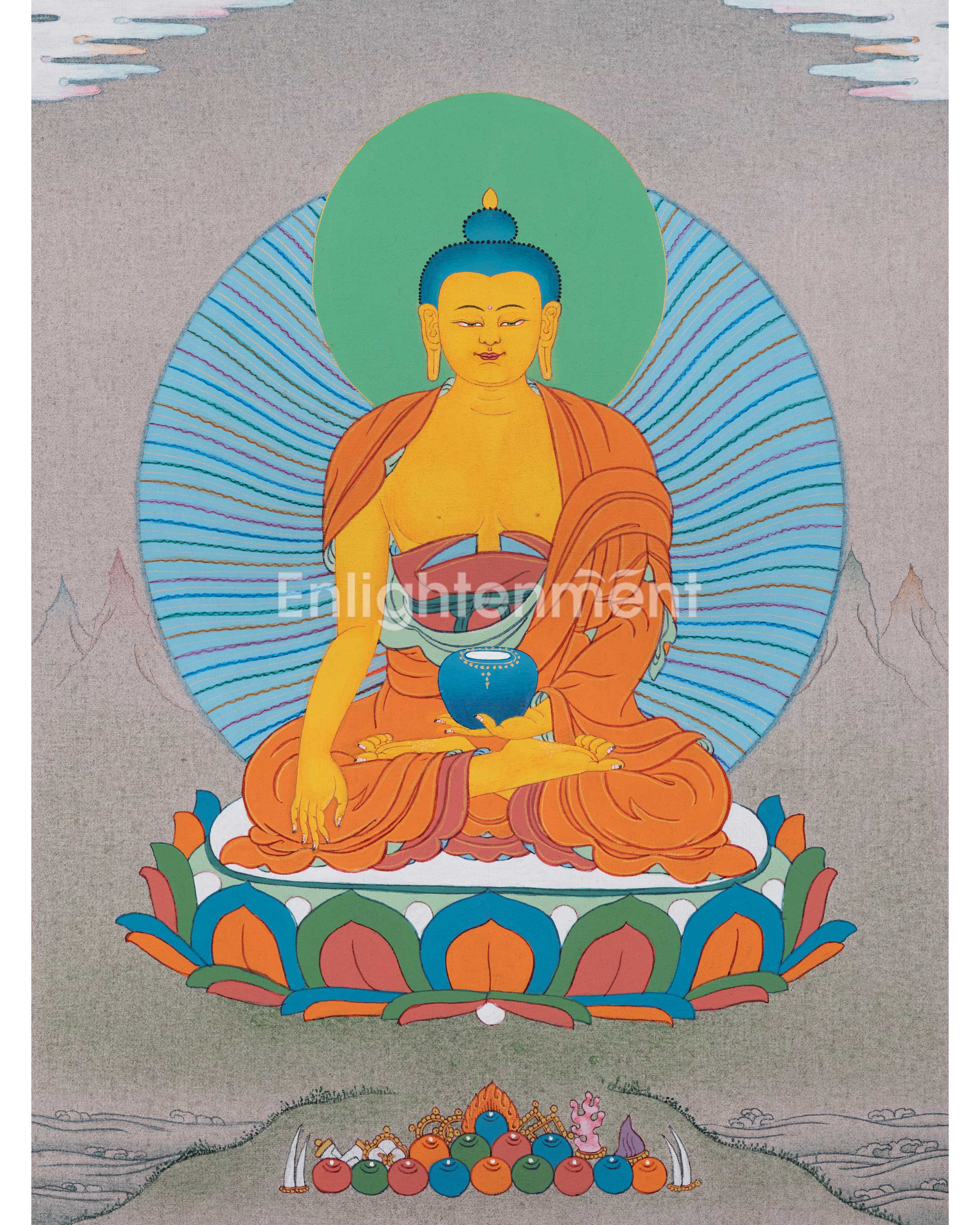 Siddhartha Gautama Buddha's Hand Painted Artwork