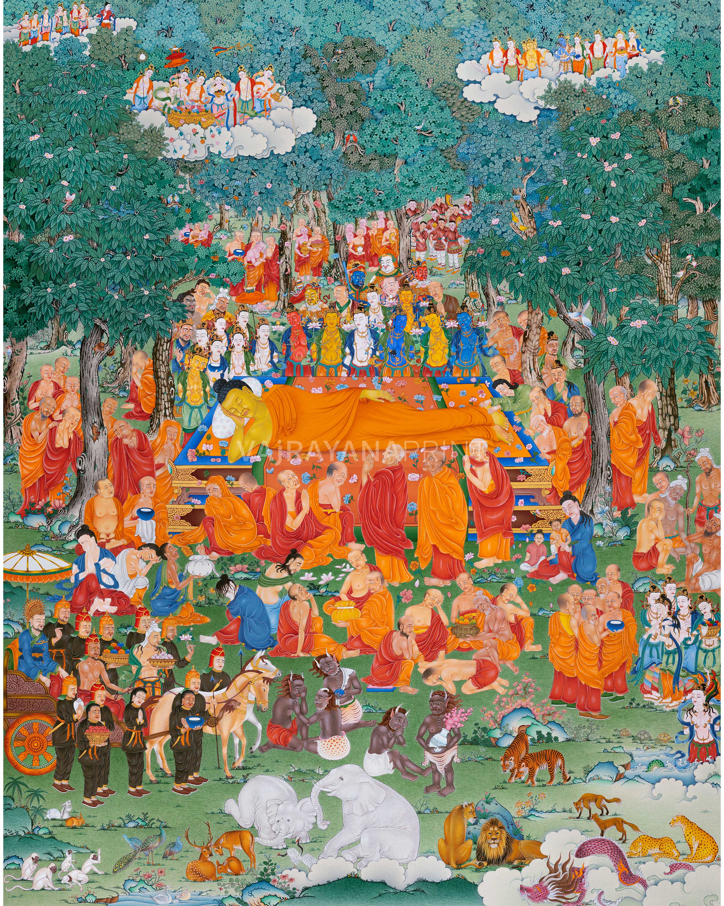 Buddha Maha Parinirvana Print