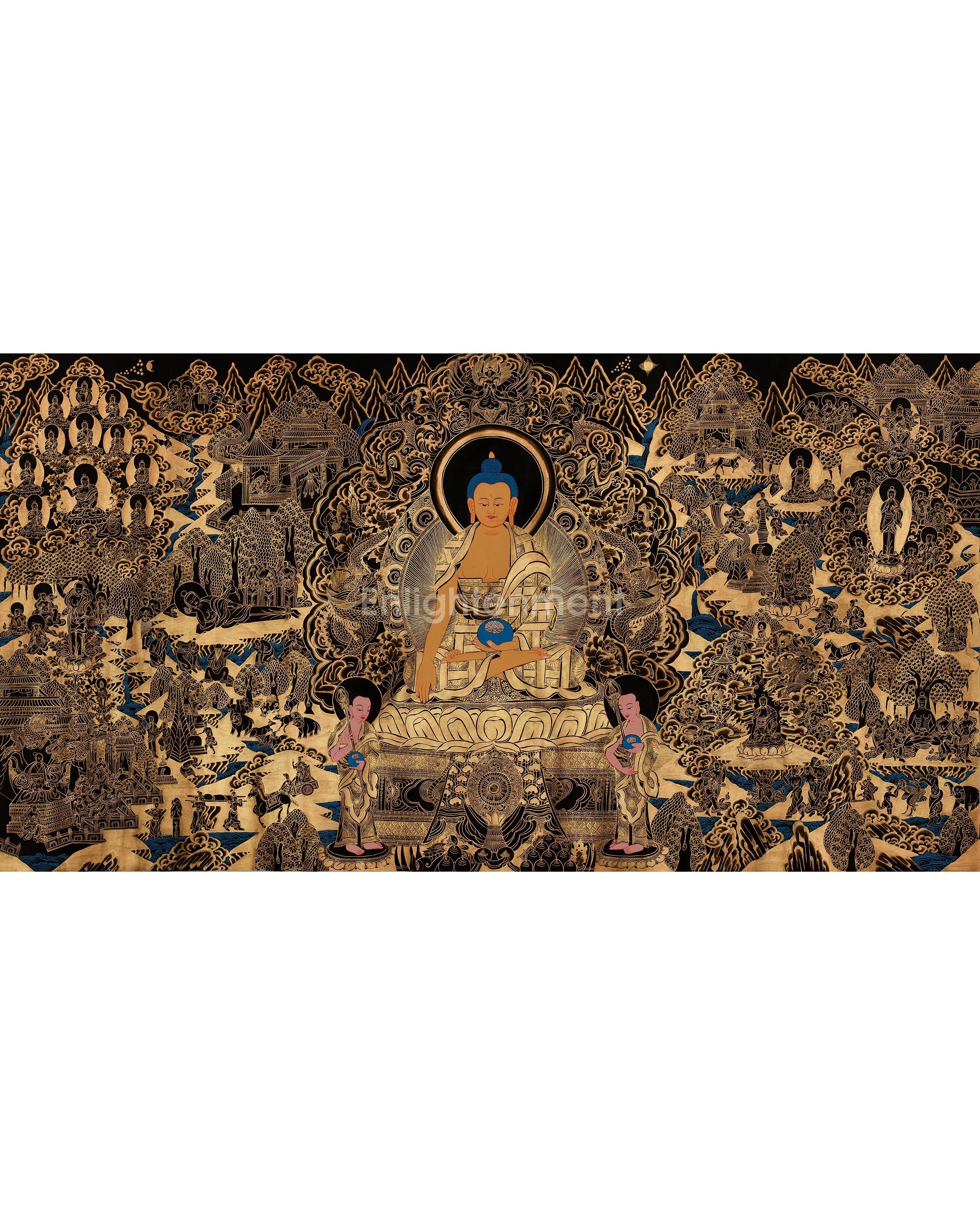 Buddha’s Life Story Thangka
