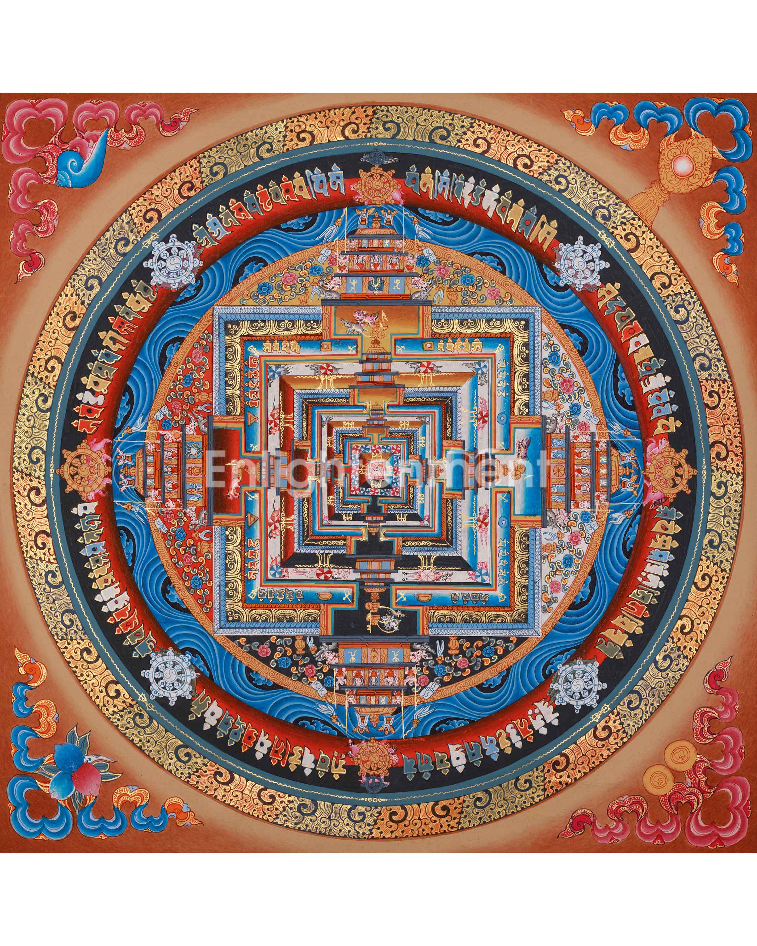 Buddhist Kalachakra Mandala Art