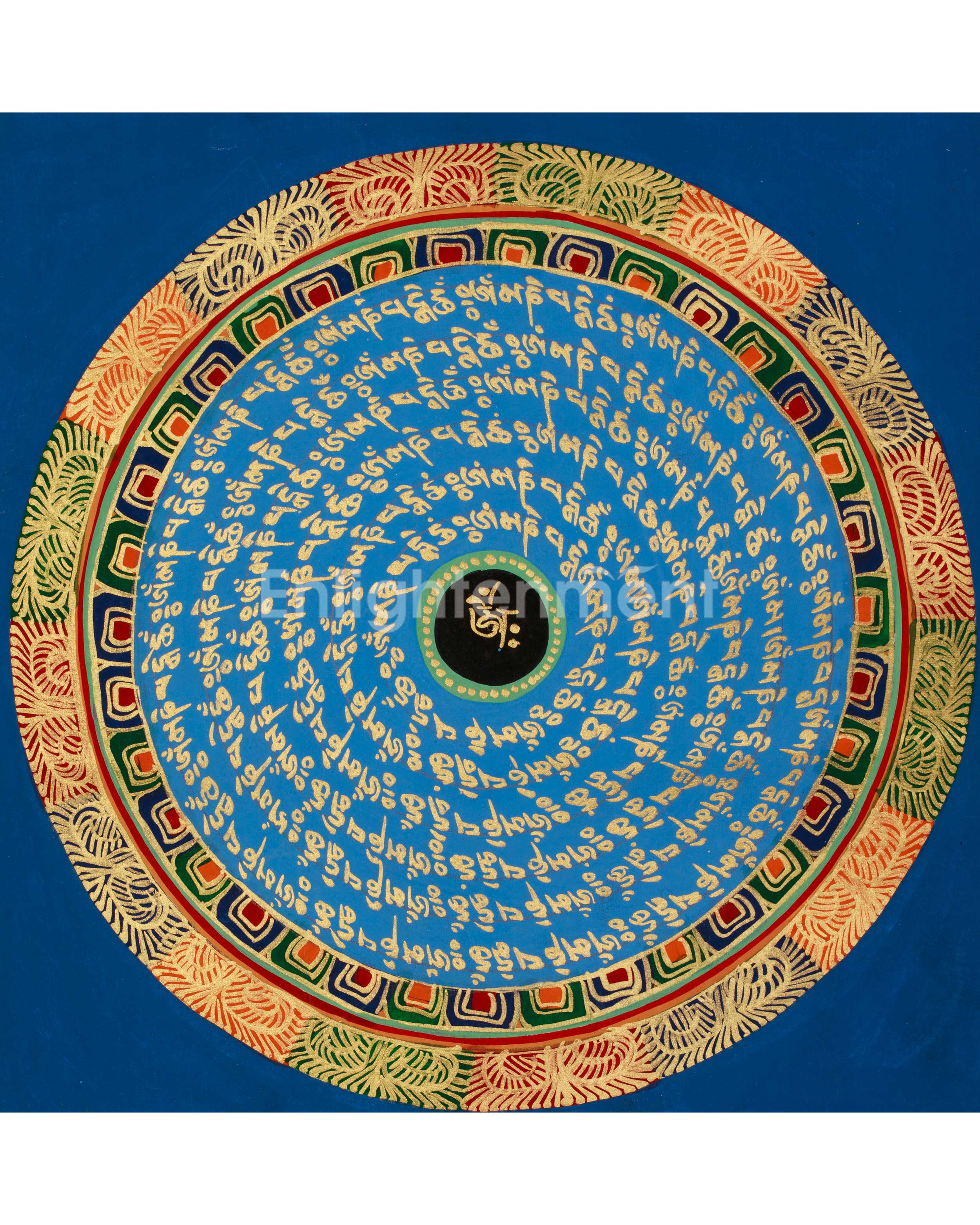 Buddhist Mantra Mandala Art