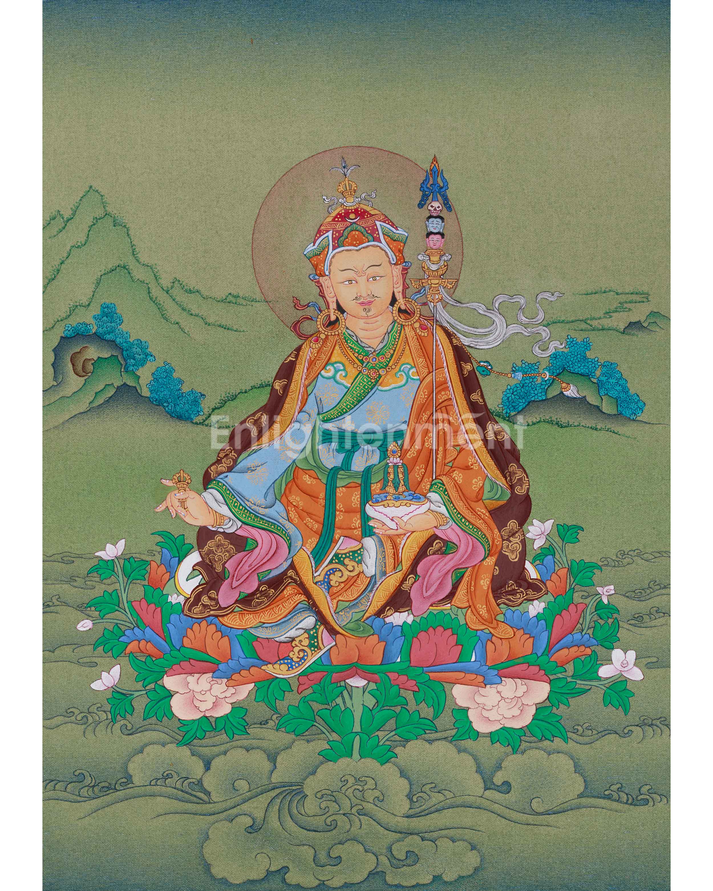 Buddhist Master Guru Rinpoche Thangka