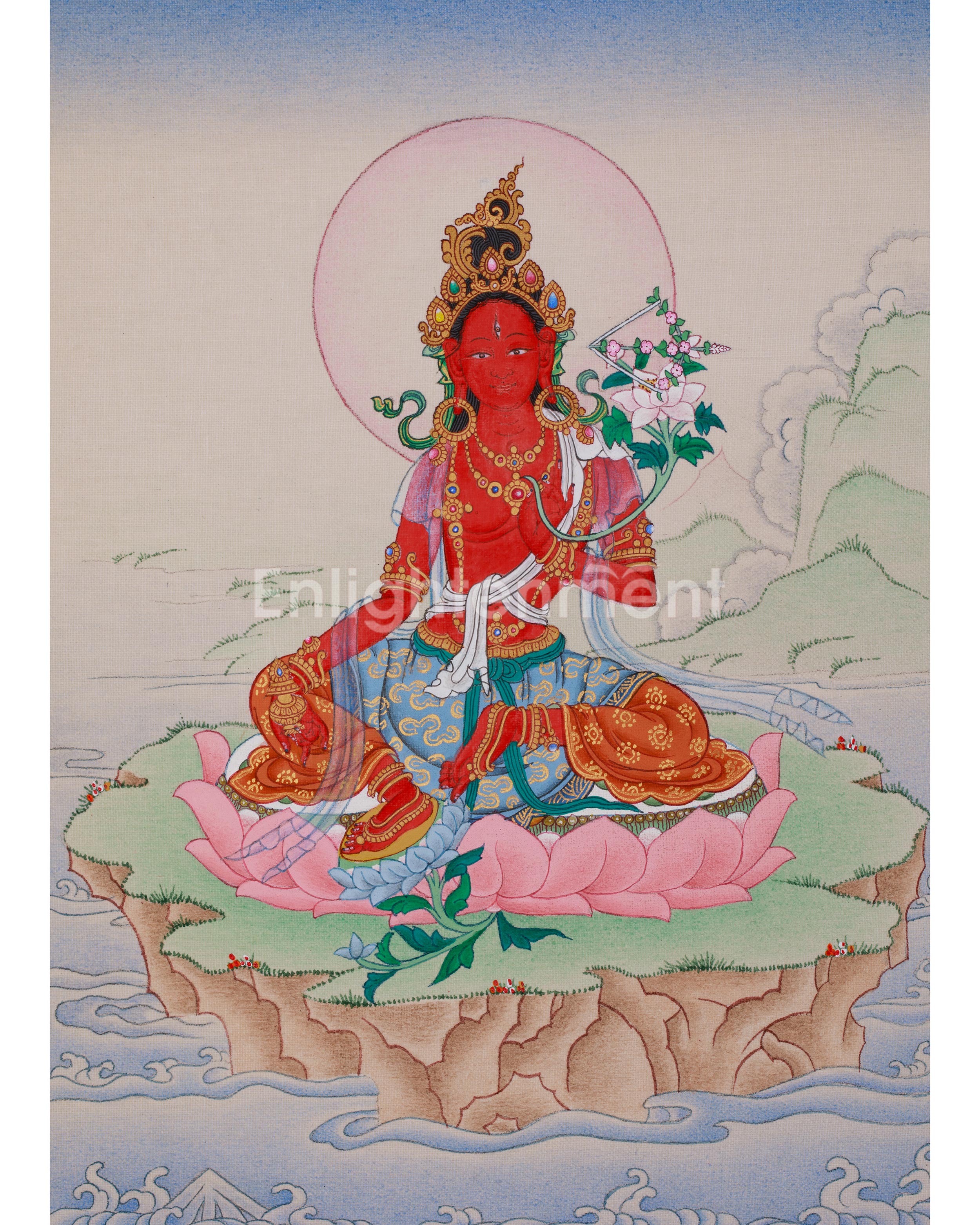 Buddhist Red Tara Thangka