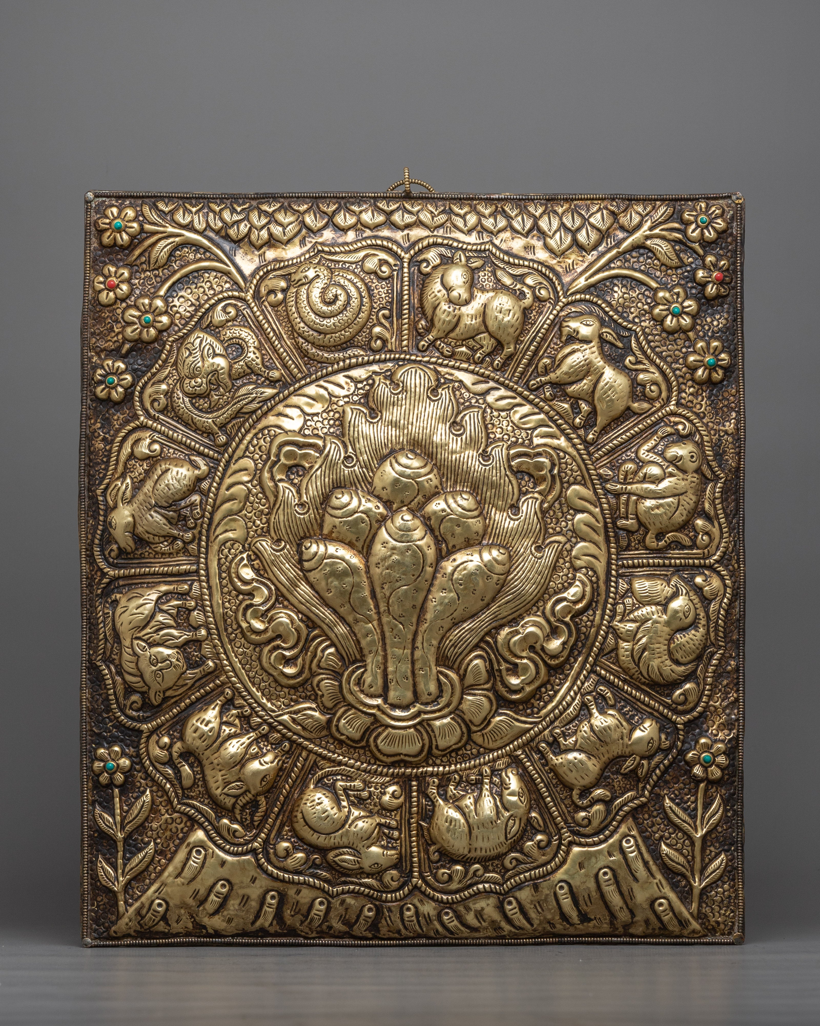 Norbu Metal Wall Hanging Thanka Calander