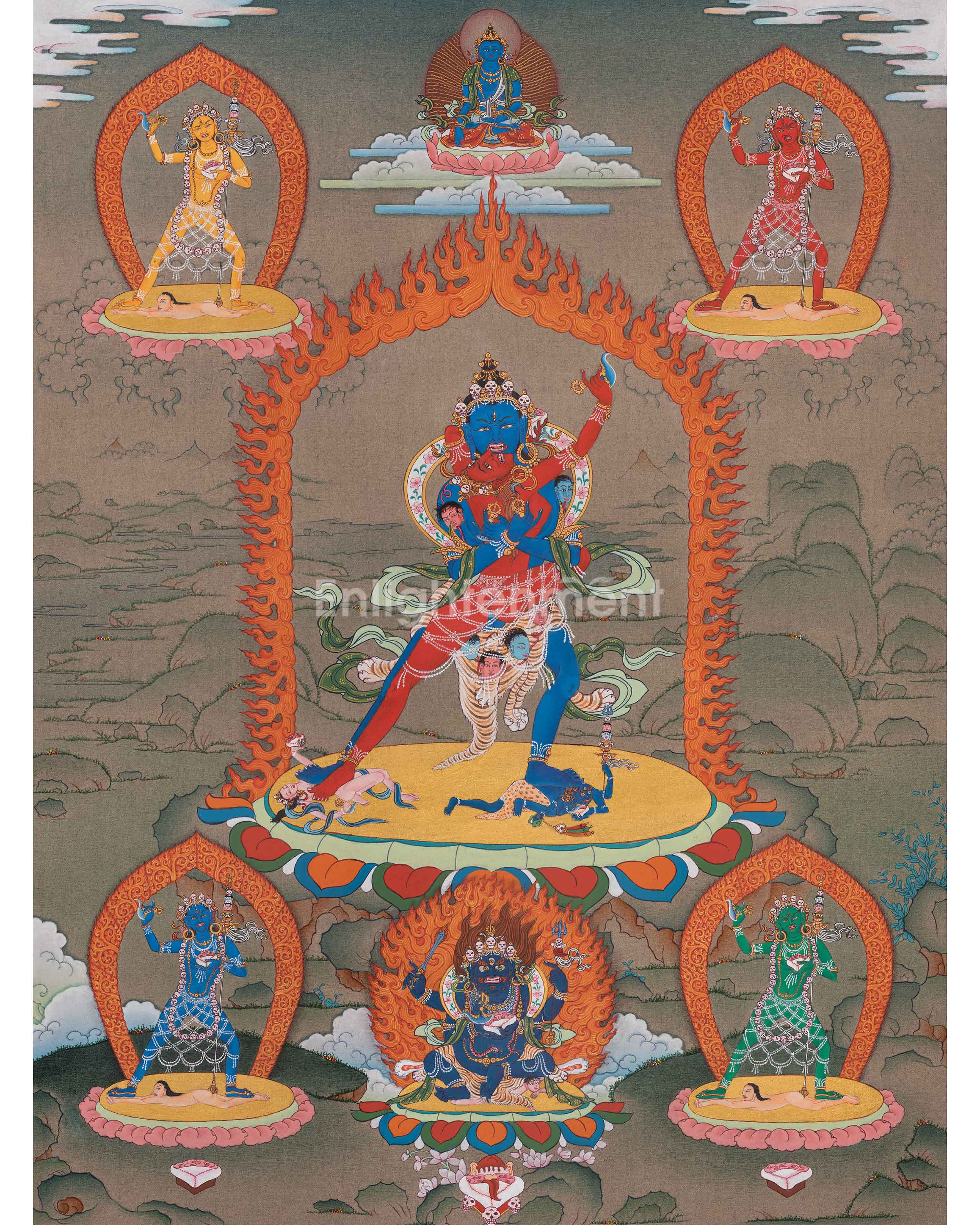 Chakrasamvara Tibetan Thangka