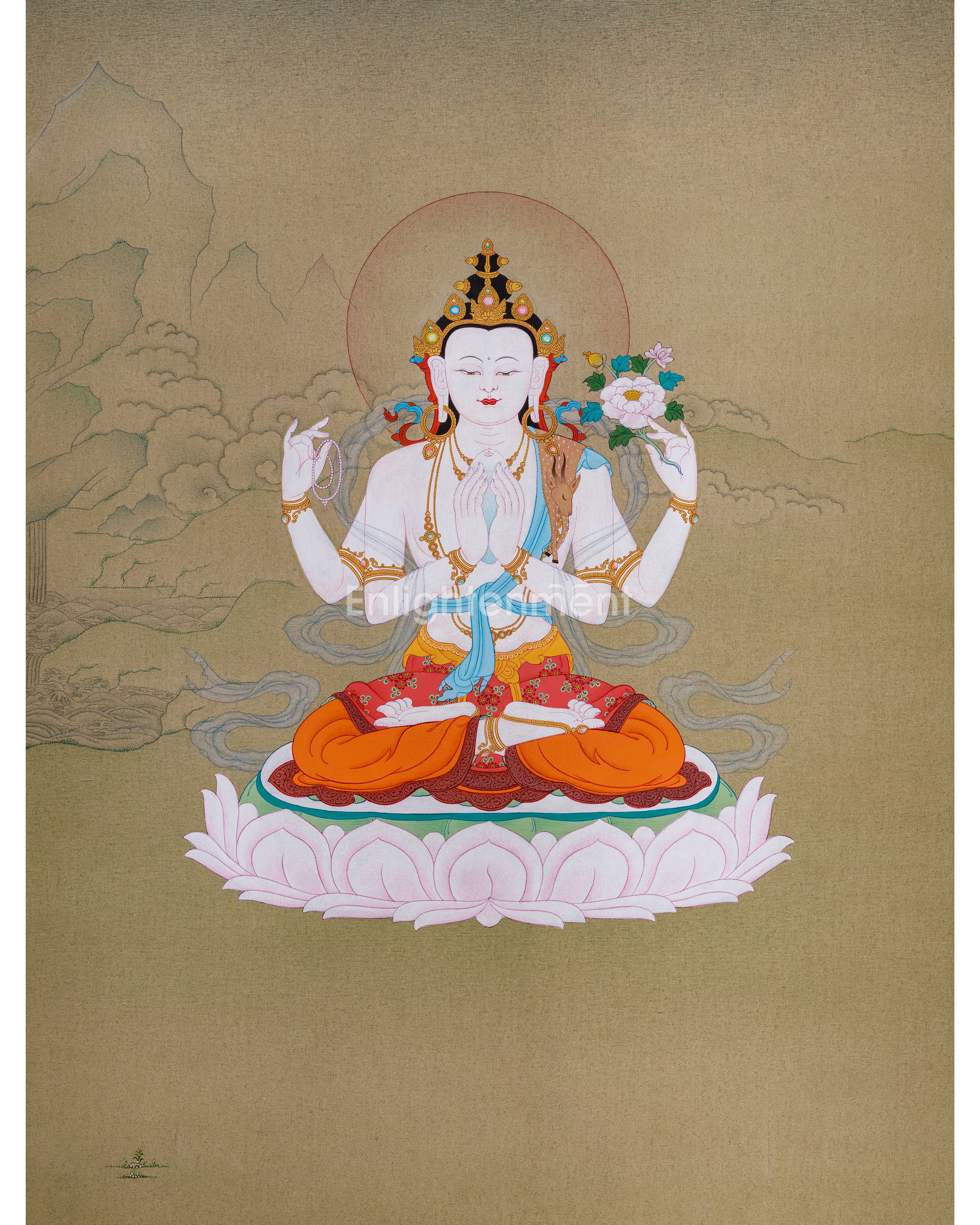 Chenrezig Avalokiteshvara Thangka