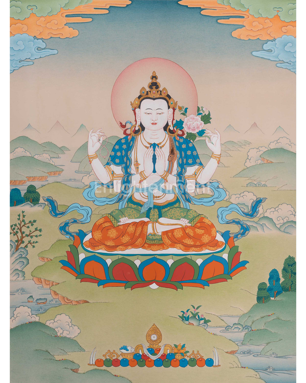 Chenrezig Buddhist Painting