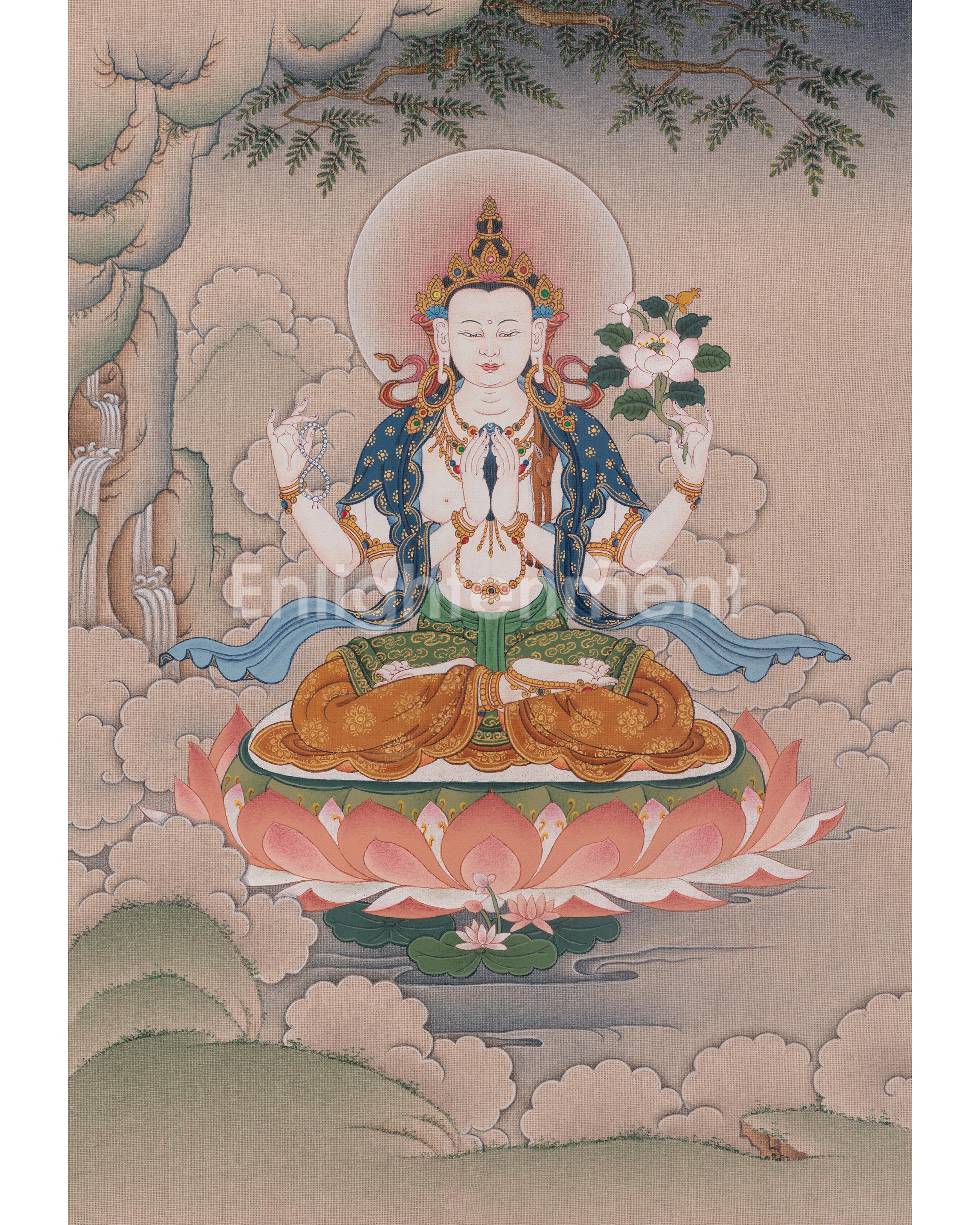 Chenrezig Devotional Painting