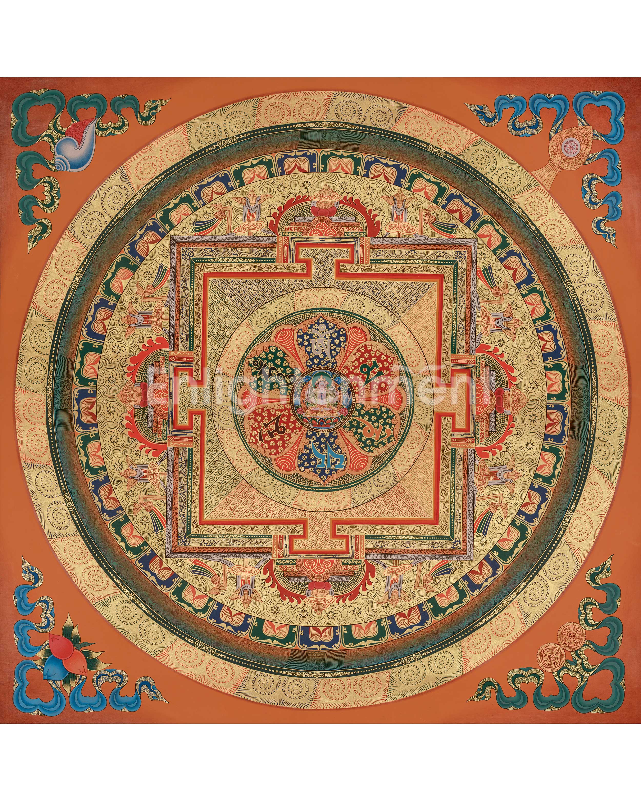 Chenrezig Mandala Art