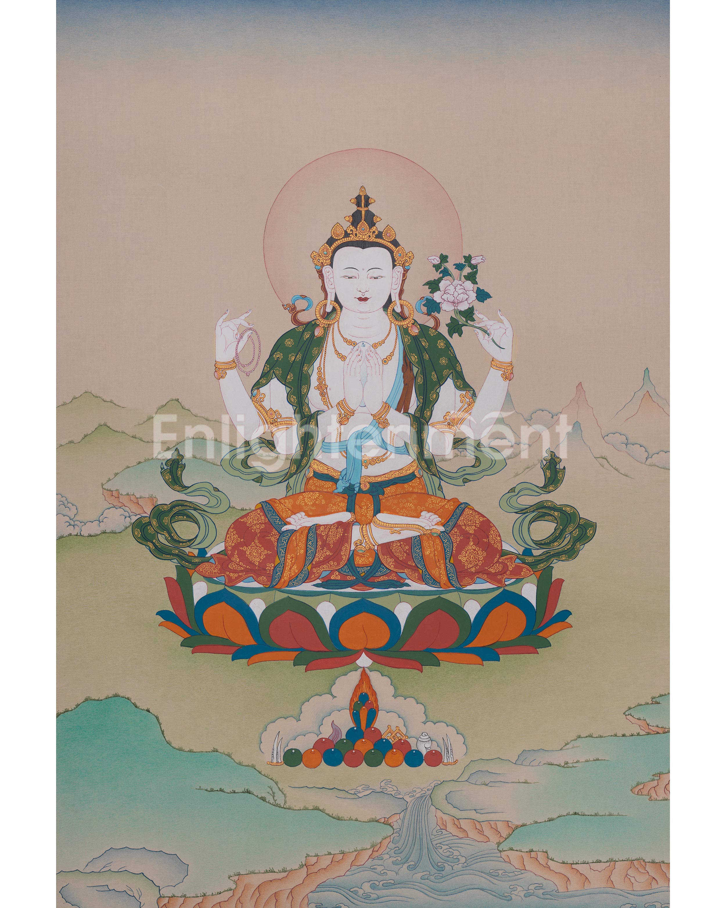 Chenrezig Sacred Thangka