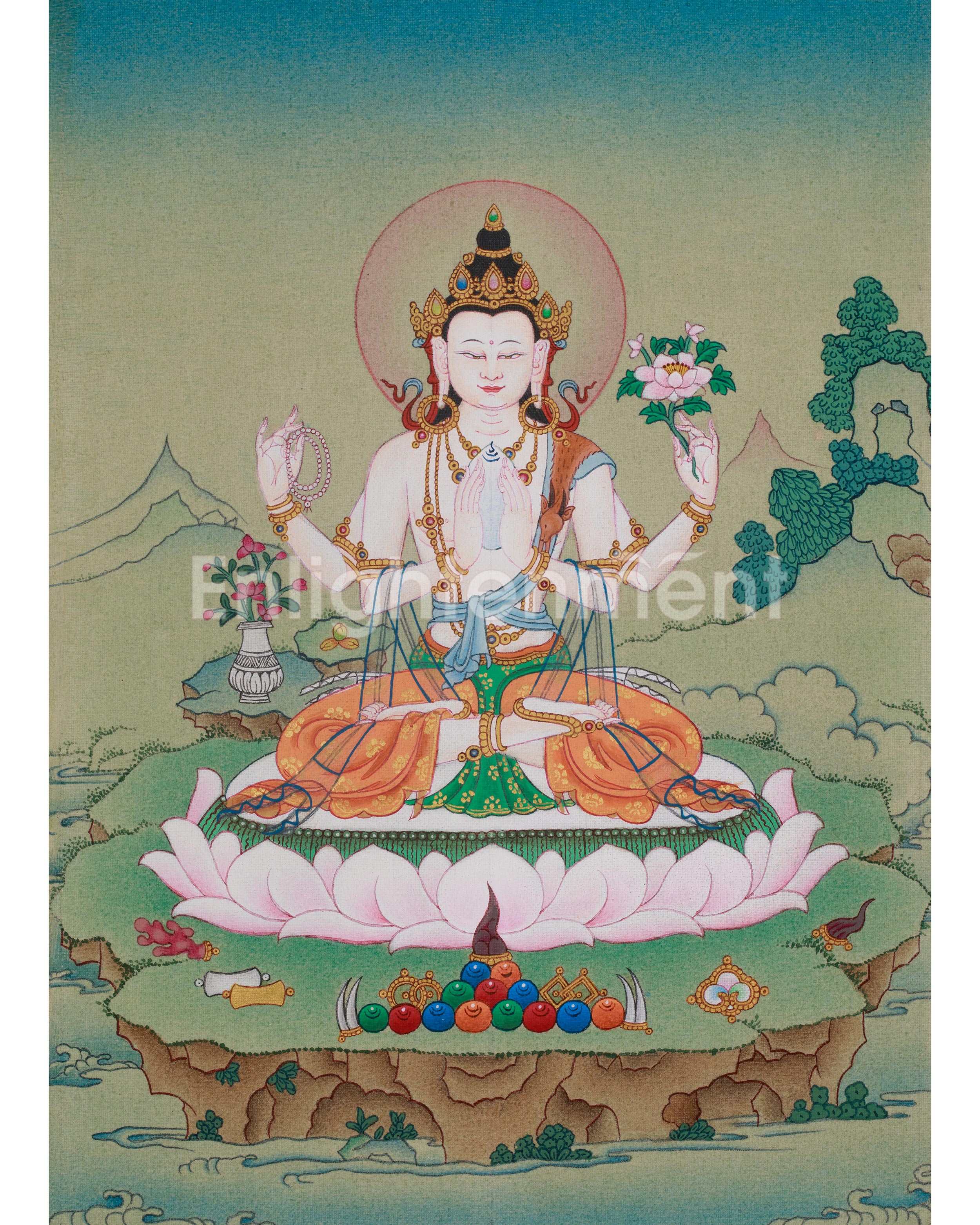 Chenrezig Spiritual Artwork