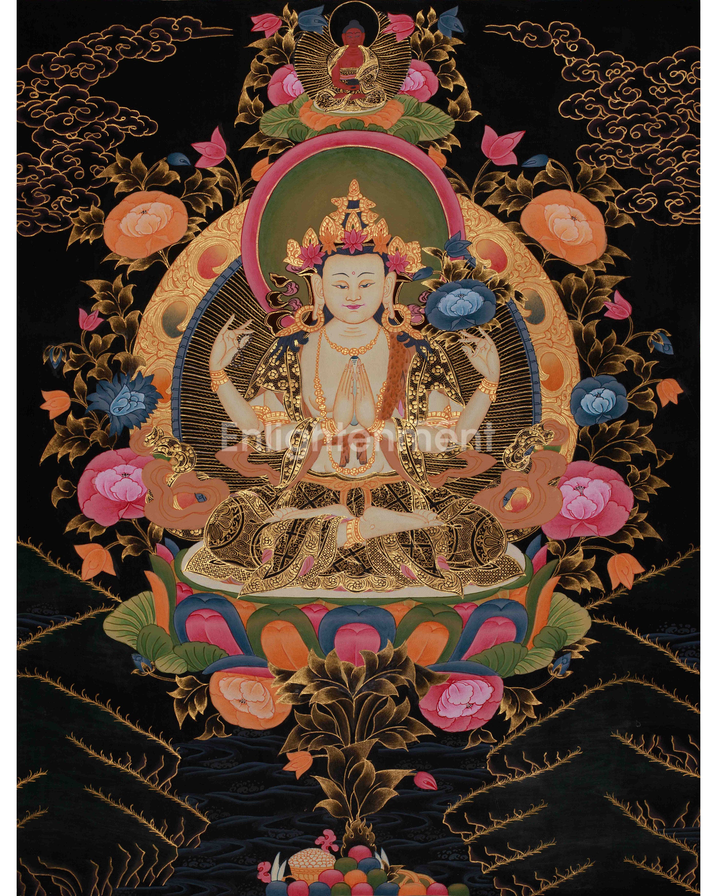 Chenrezig Spiritual Thangka