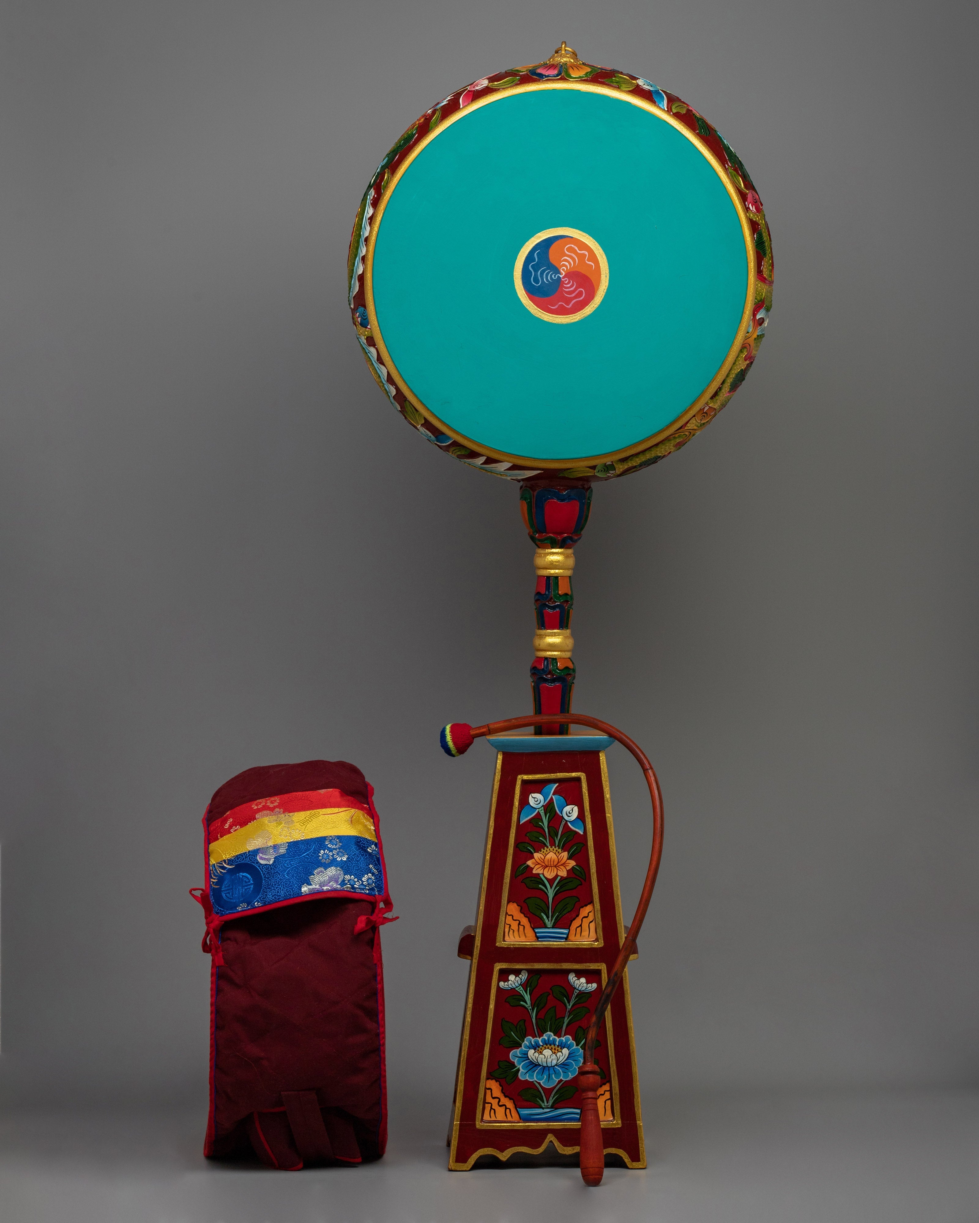 Wooden Dhyangro Drum