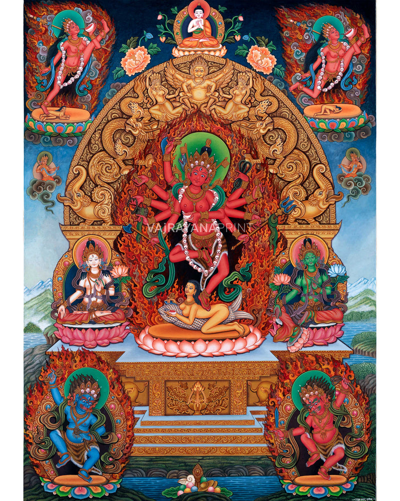Sacred Presence Dakini Thangka Print